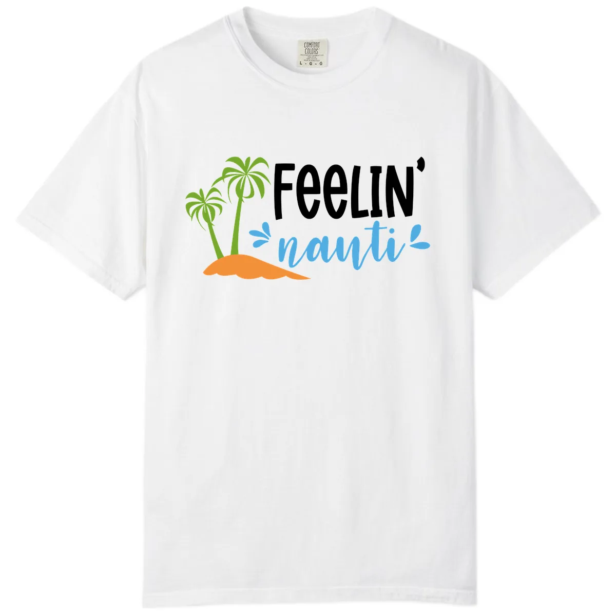 Feelin' Nauty Cruise Vibes Comfort Color in White