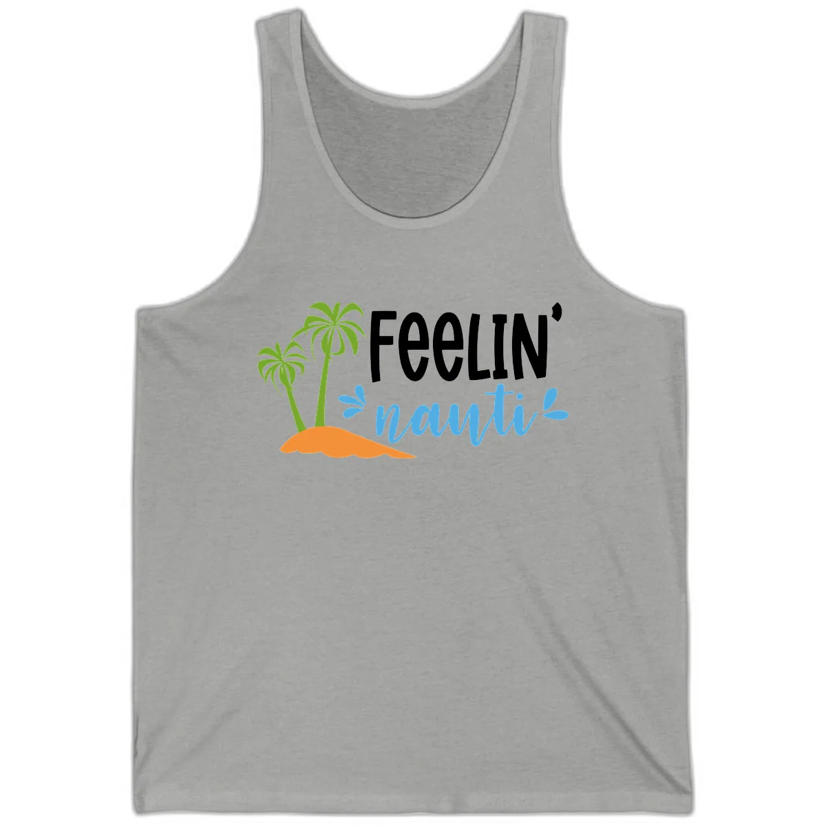 Feelin' Nauty Cruise Vibes Tank in Athletic Heather