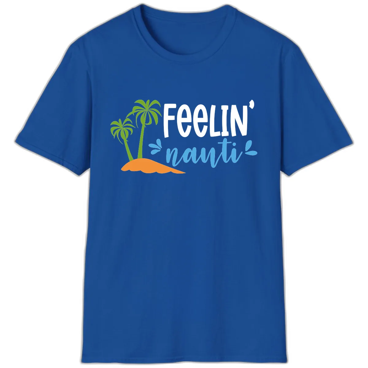 Feelin' Nauty Cruise Vibes T-Shirt in Royal
