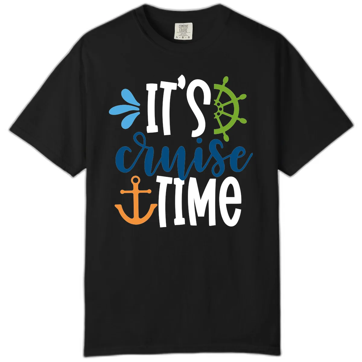 It's Cruise Time Nautical Comfort Color in Black
