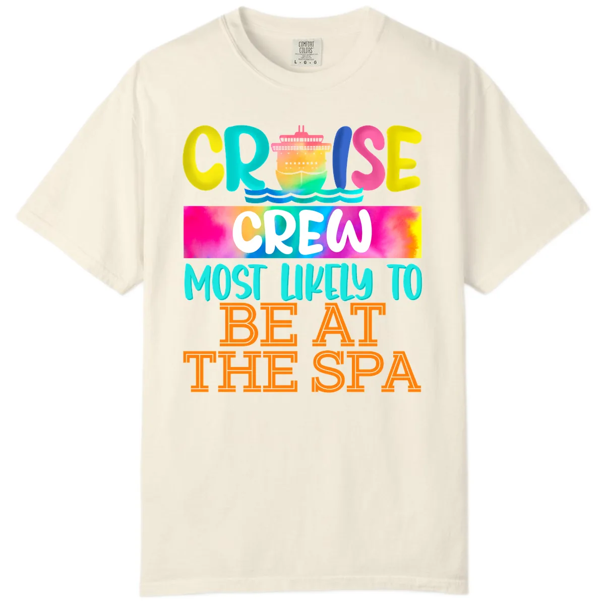 Cruise Crew Most Likely To Beat The Spa Comfort Color in Ivory