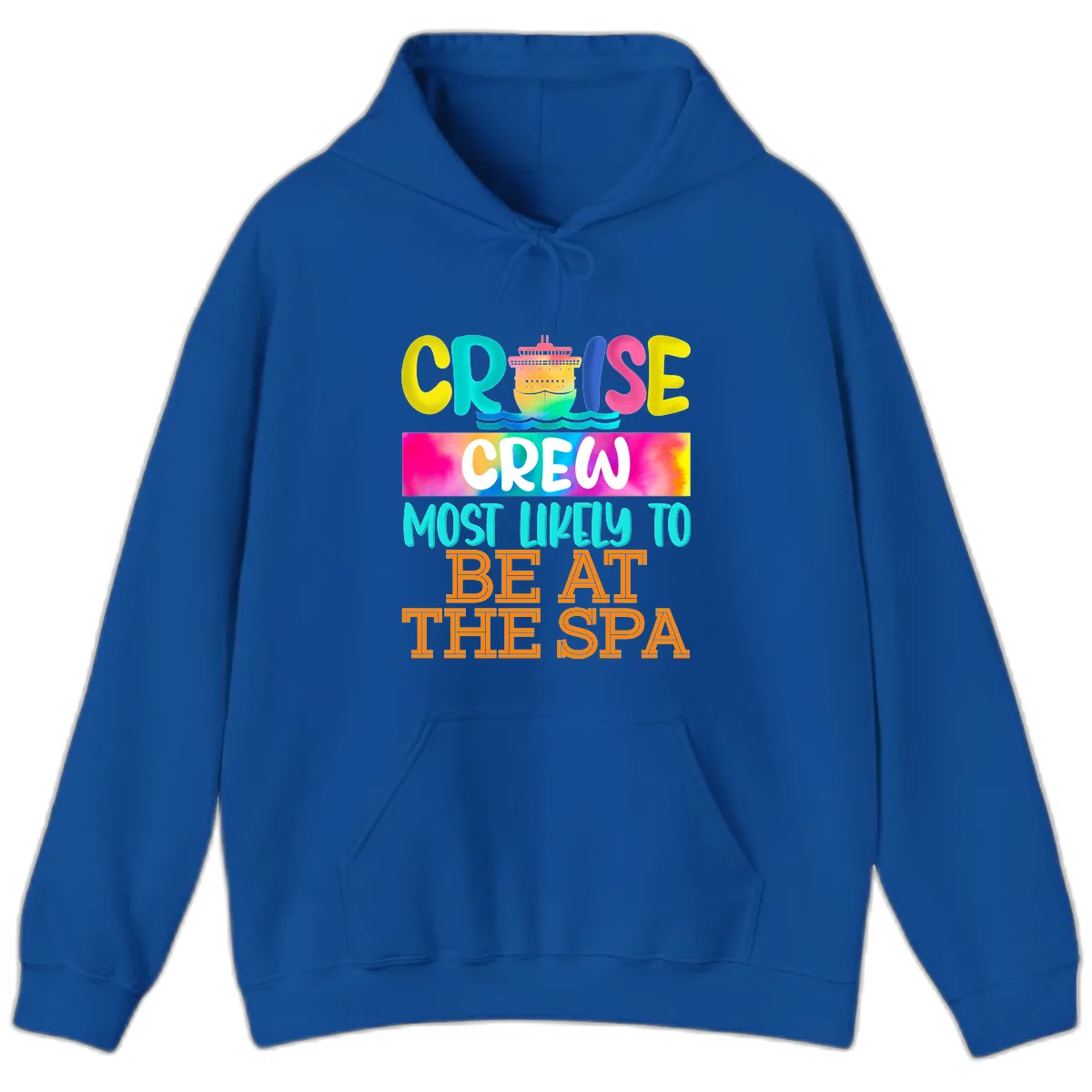 Cruise Crew Most Likely To Beat The Spa Hoodie in Royal