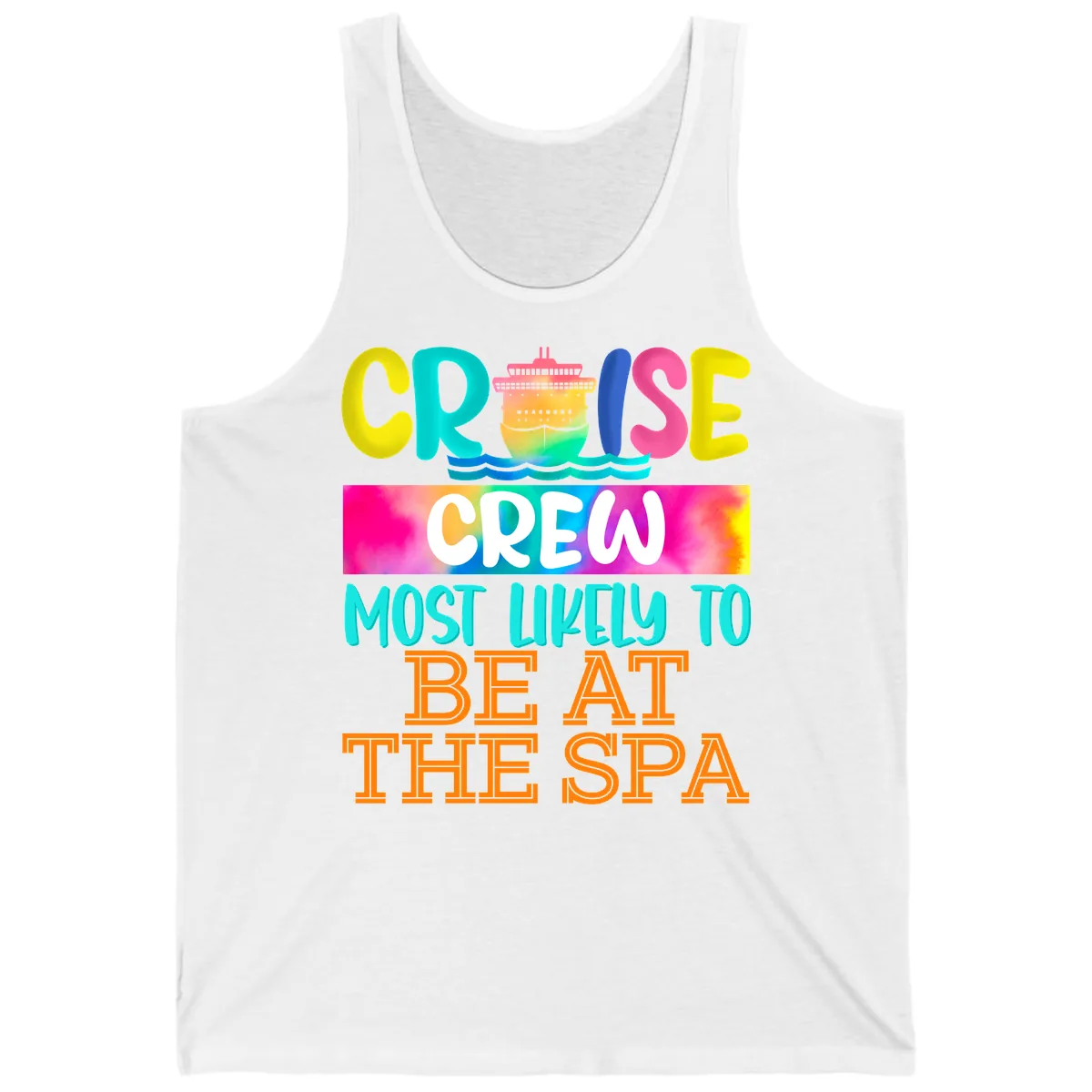 Cruise Crew Most Likely To Beat The Spa Tank in White