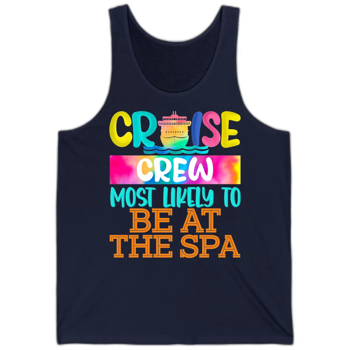 Cruise Crew Most Likely To Beat The Spa Tank in Navy