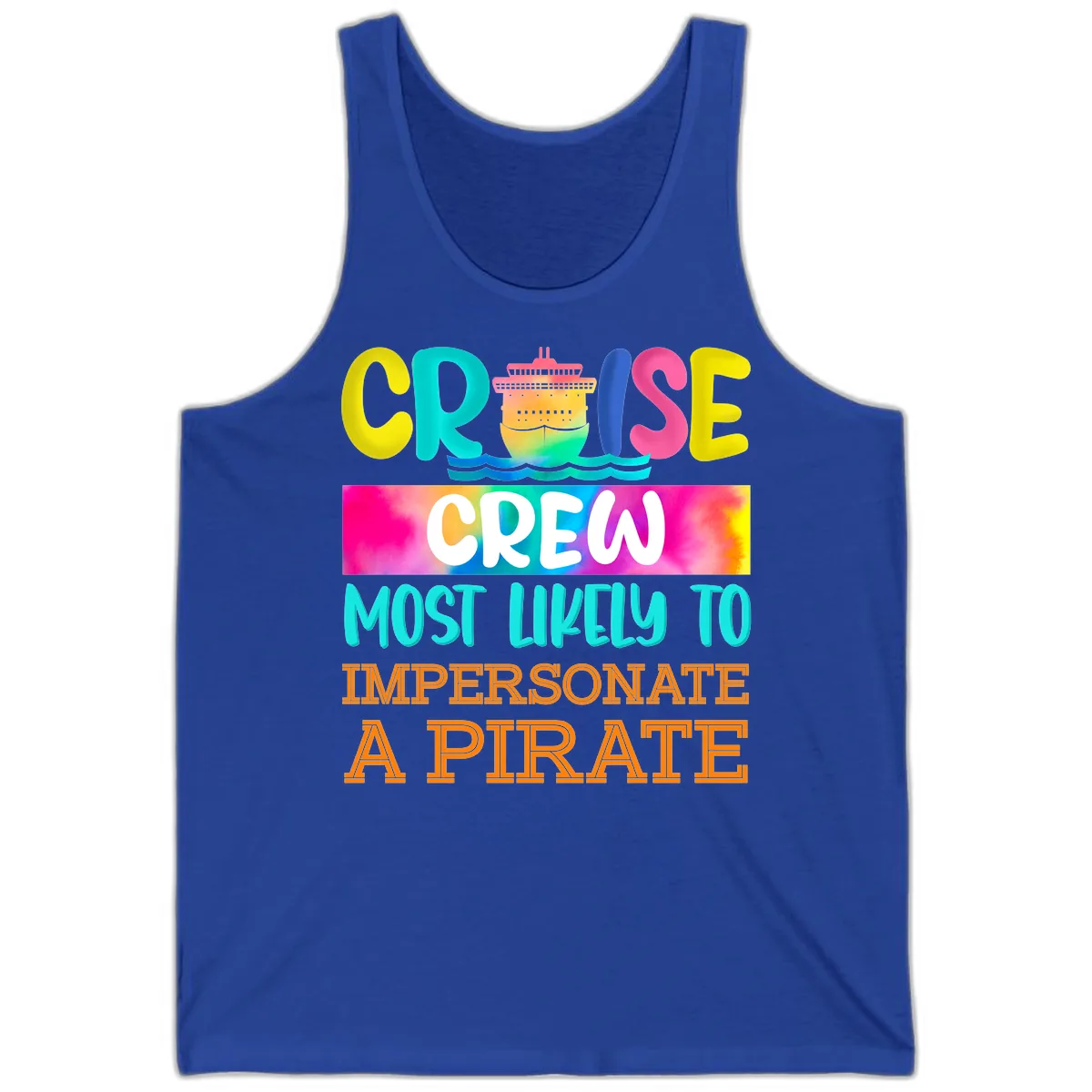 Cruise Crew Most Likely To Impersonate A Pirate Tank in True Royal