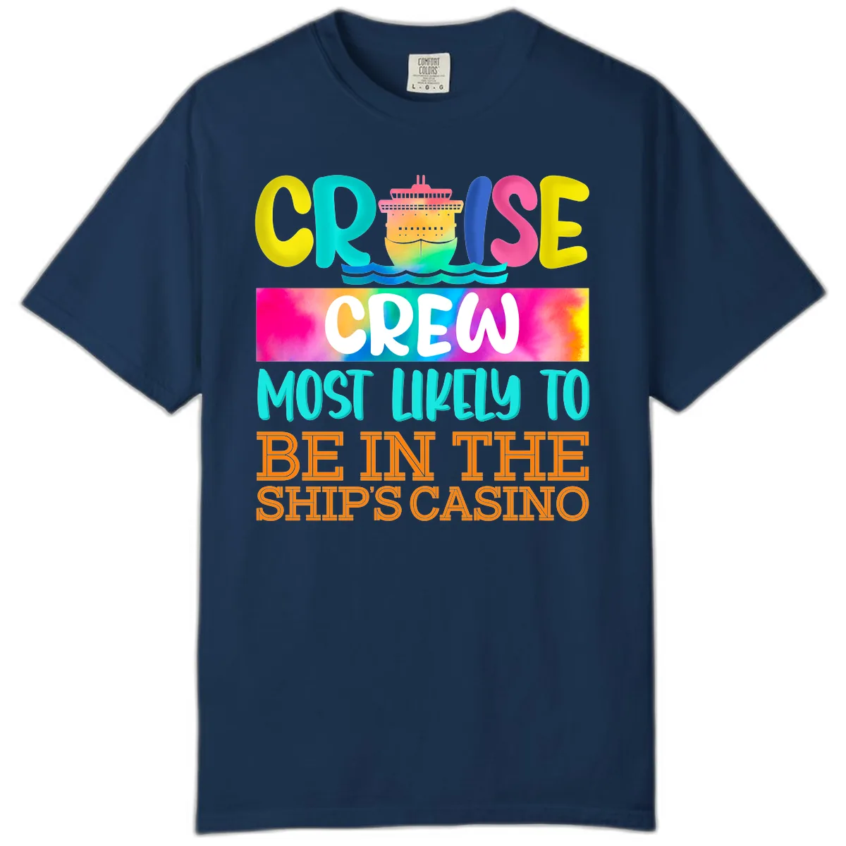 Cruise Crew Most Likely Casino Comfort Color in Navy