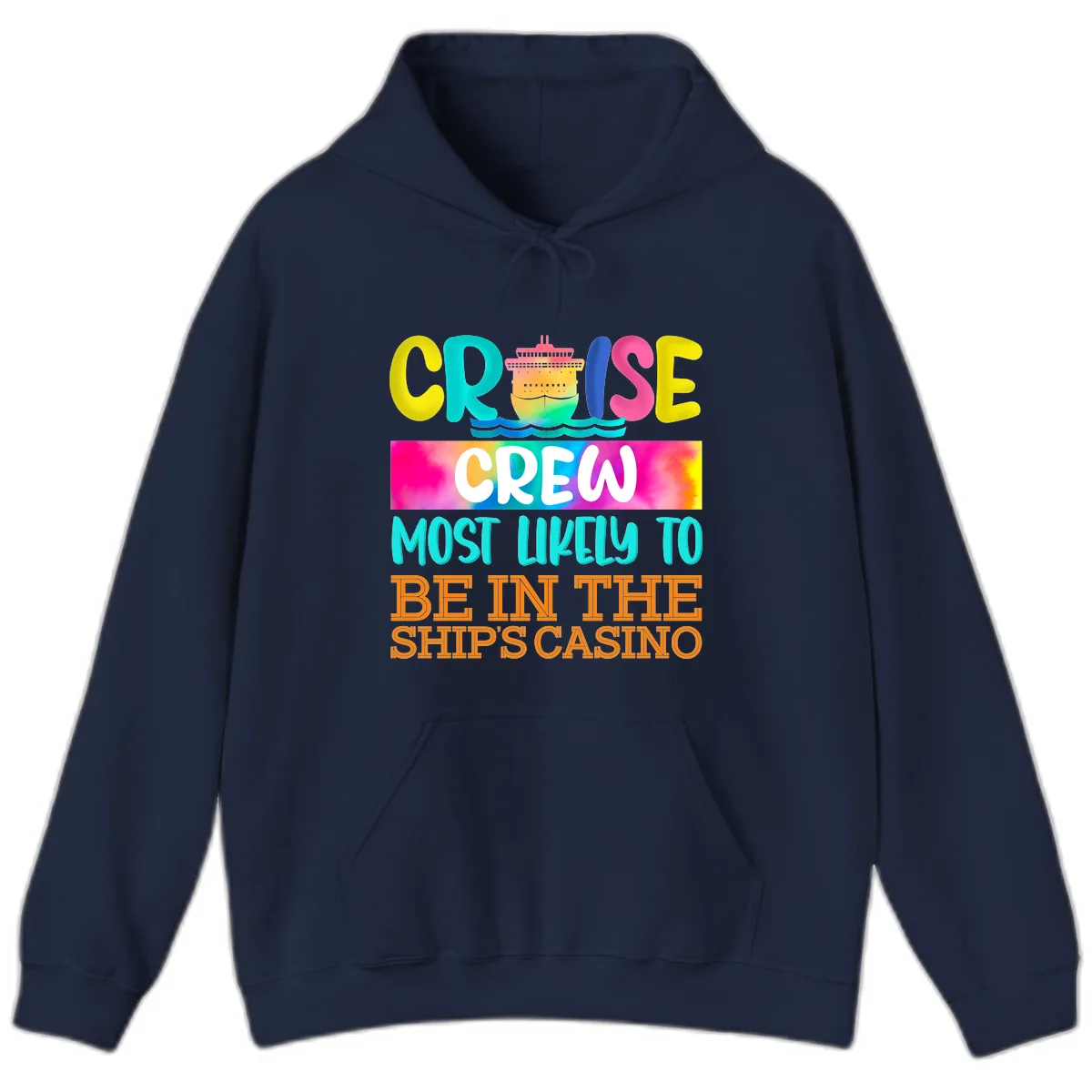 Cruise Crew Most Likely Casino Hoodie in Navy