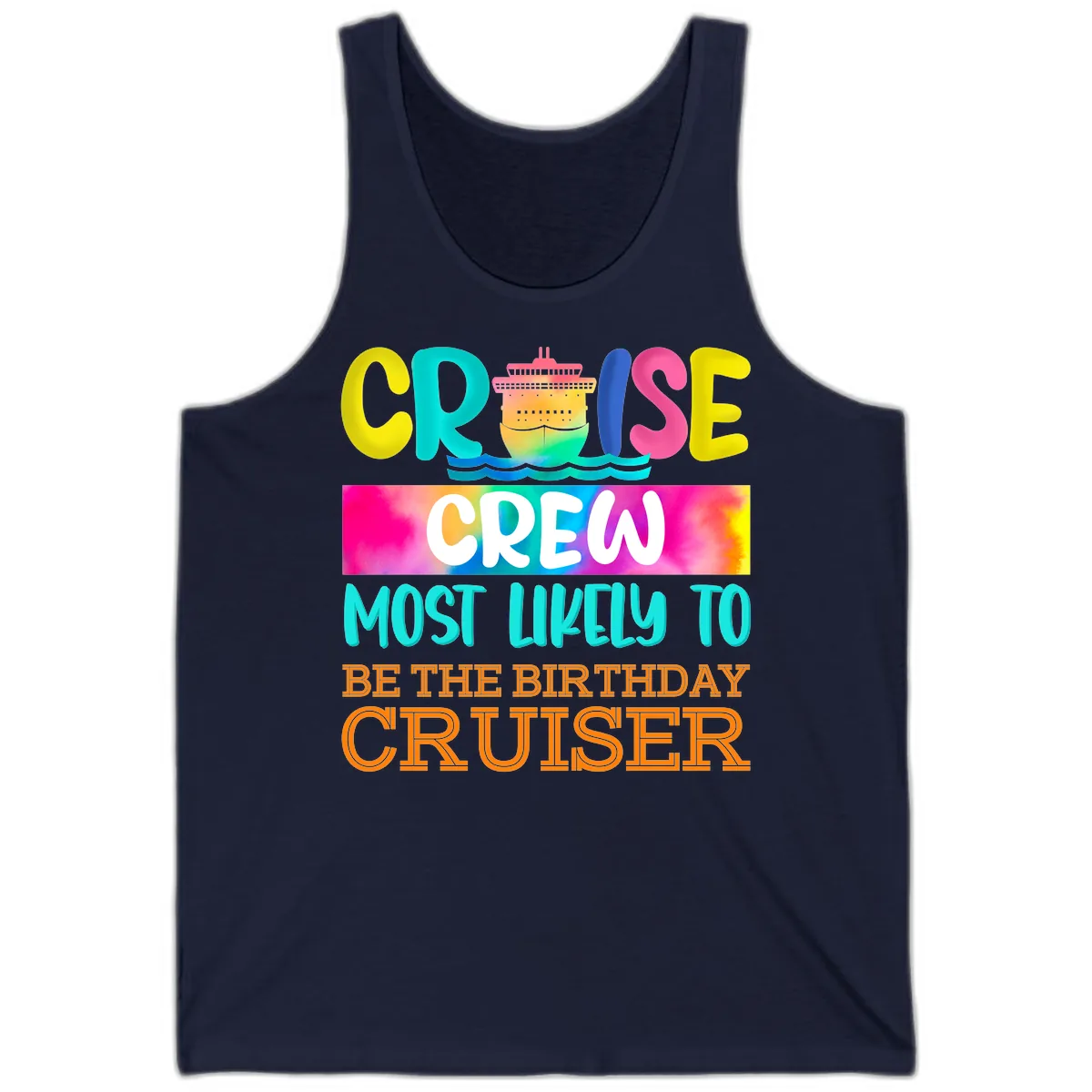 Cruise Crew Most Likely Birthday Tank in Navy