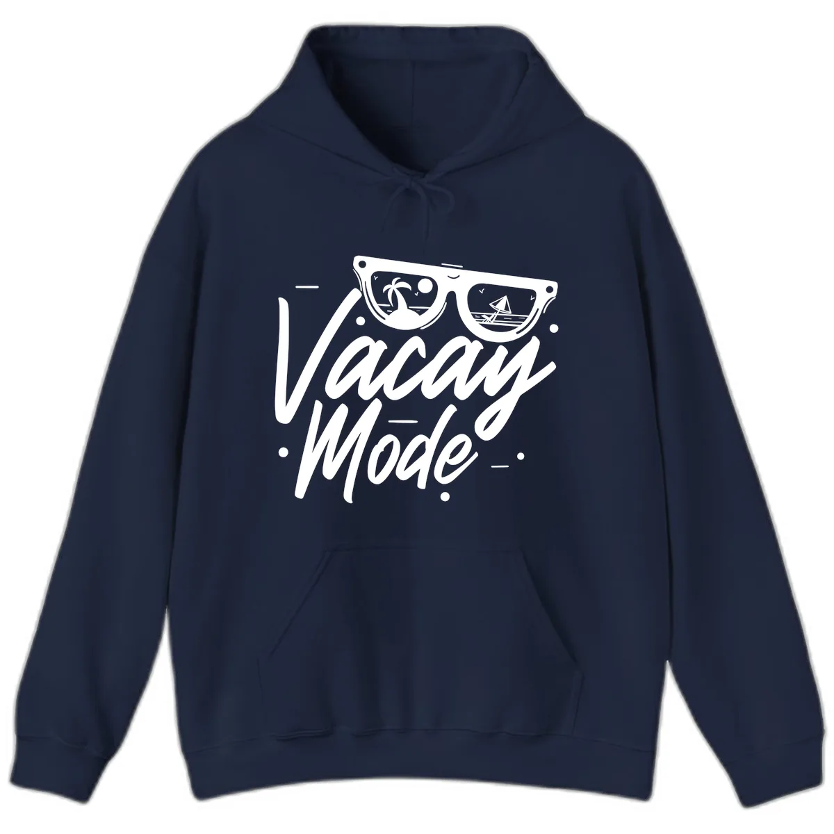 Warm Mode Cruise Vibes Hoodie in Navy