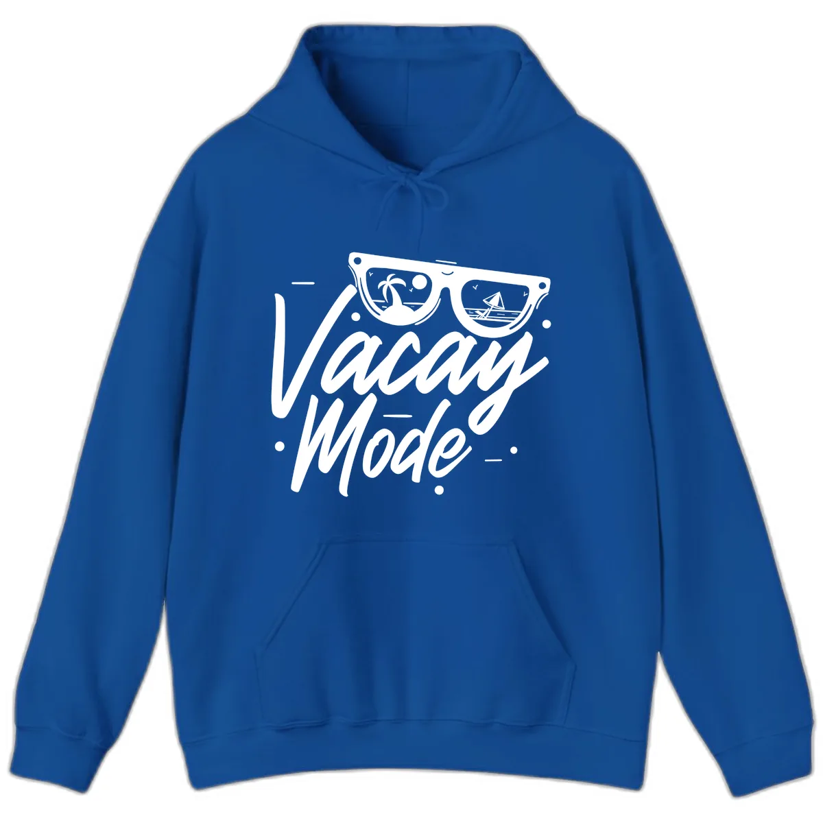 Warm Mode Cruise Vibes Hoodie in Royal