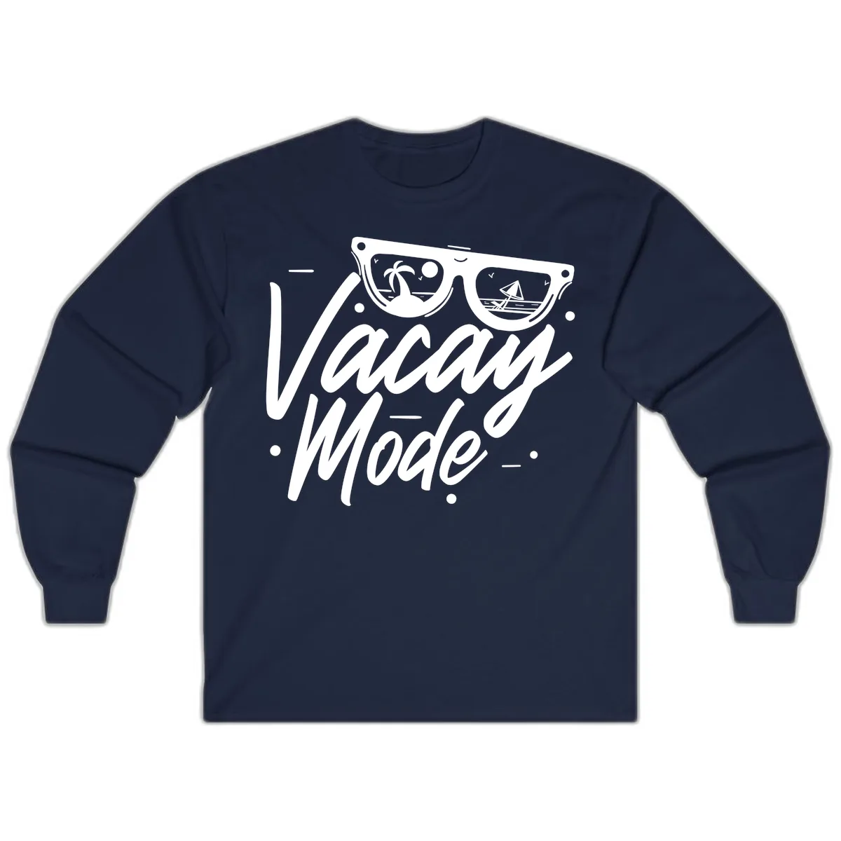Warm Mode Cruise Vibes Long Sleeve in Navy