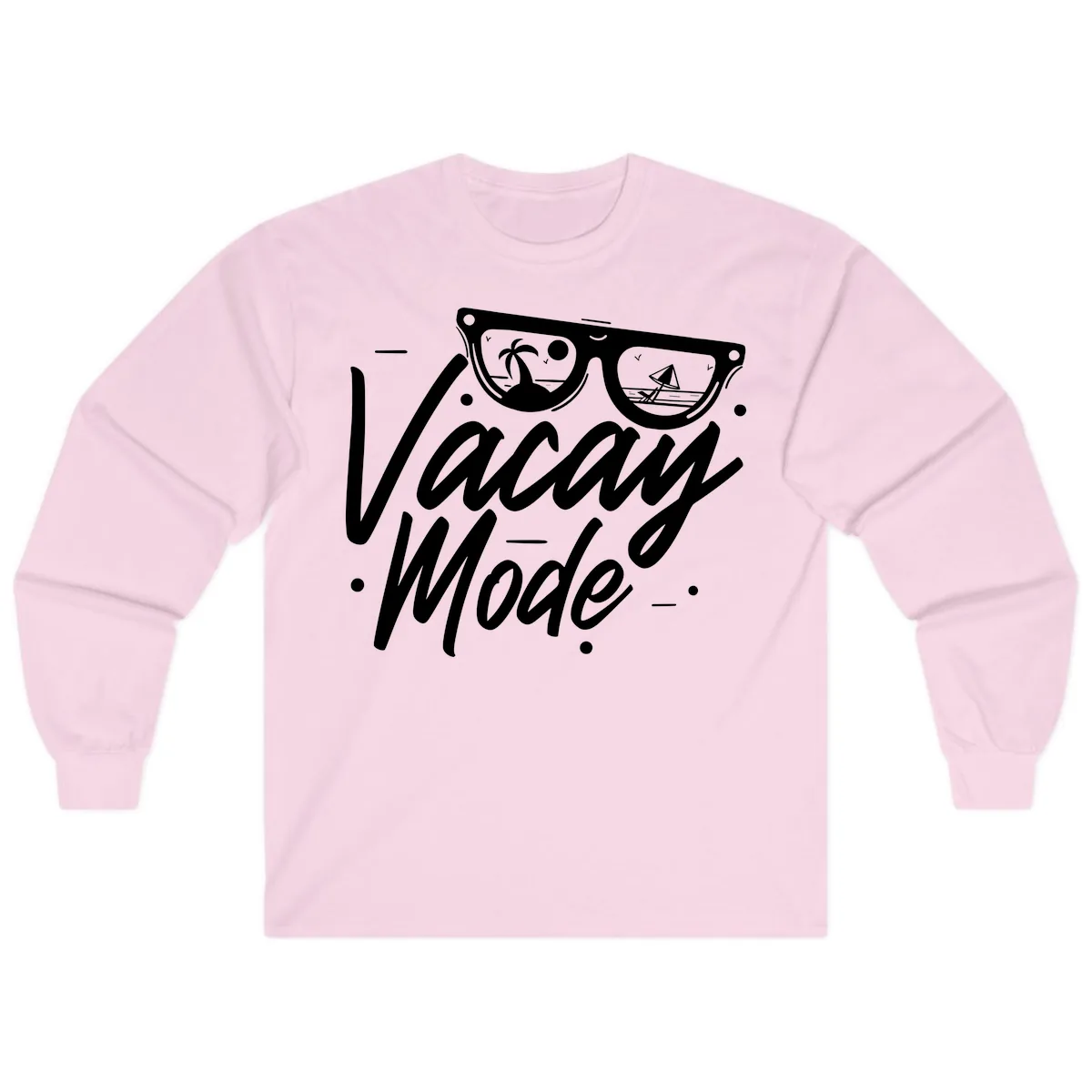 Warm Mode Cruise Vibes Long Sleeve in Light Pink