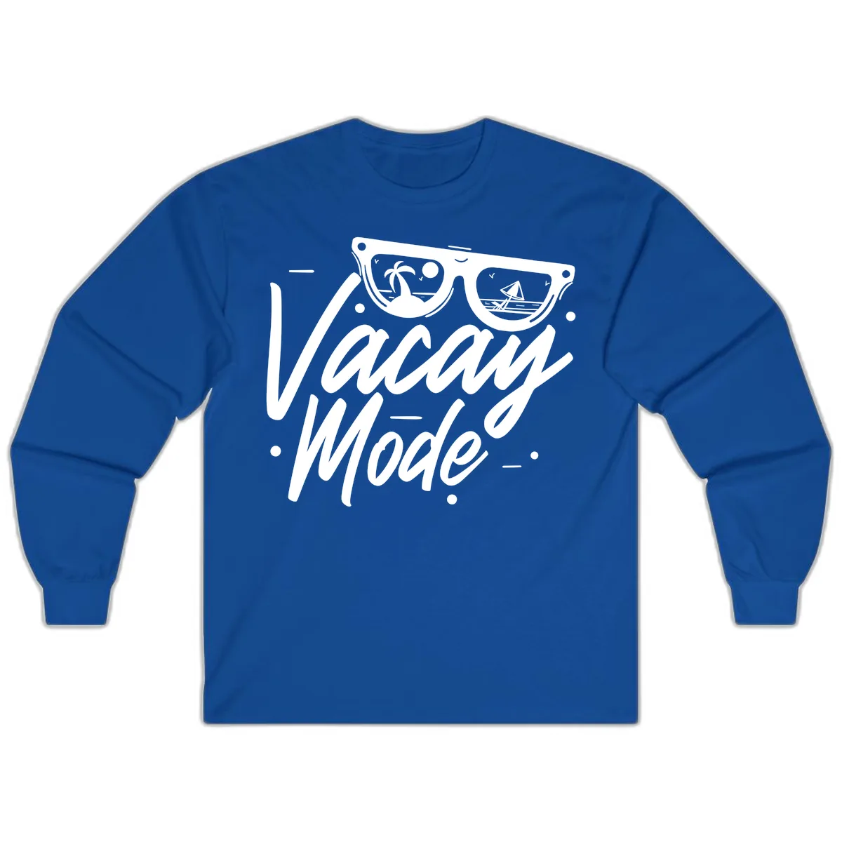 Warm Mode Cruise Vibes Long Sleeve in Royal
