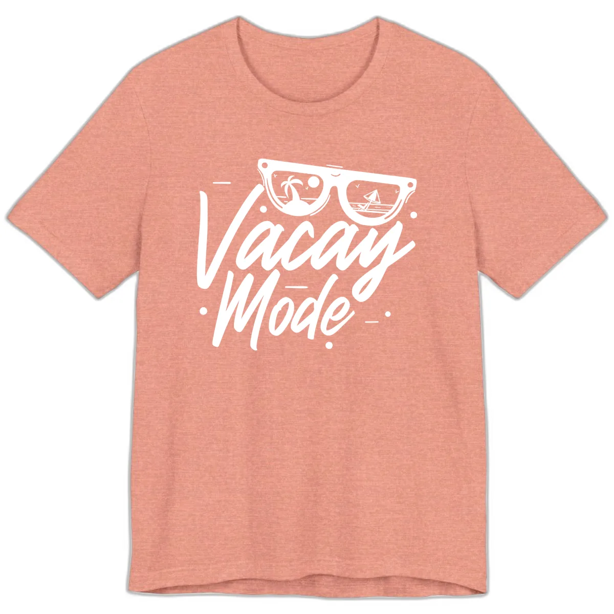 Warm Mode Cruise Vibes Premium T-Shirt in Heather Sunset