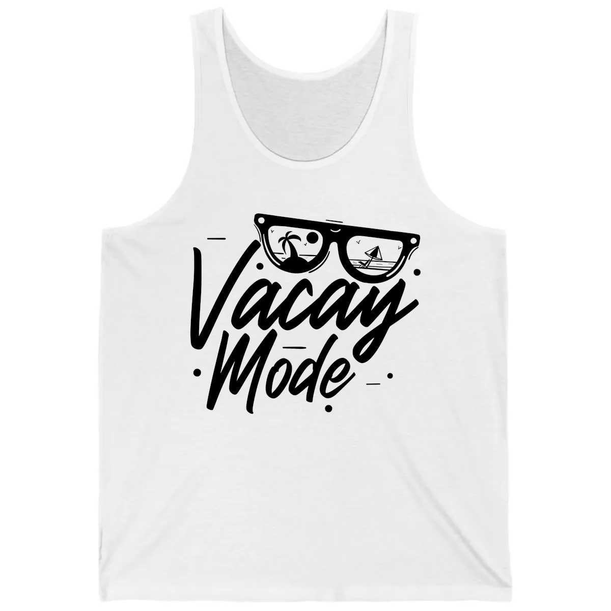 Warm Mode Cruise Vibes Tank in White