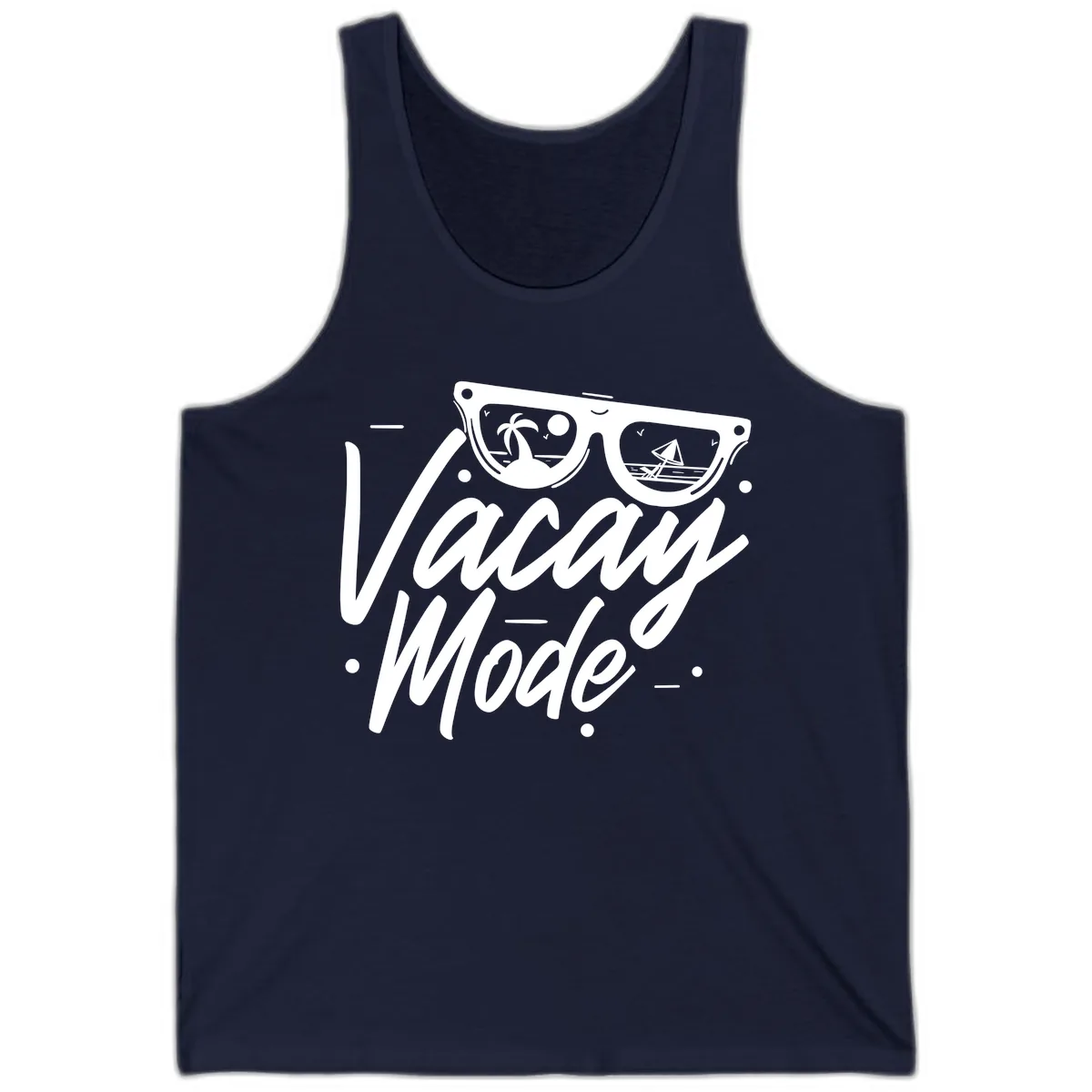 Warm Mode Cruise Vibes Tank in Navy