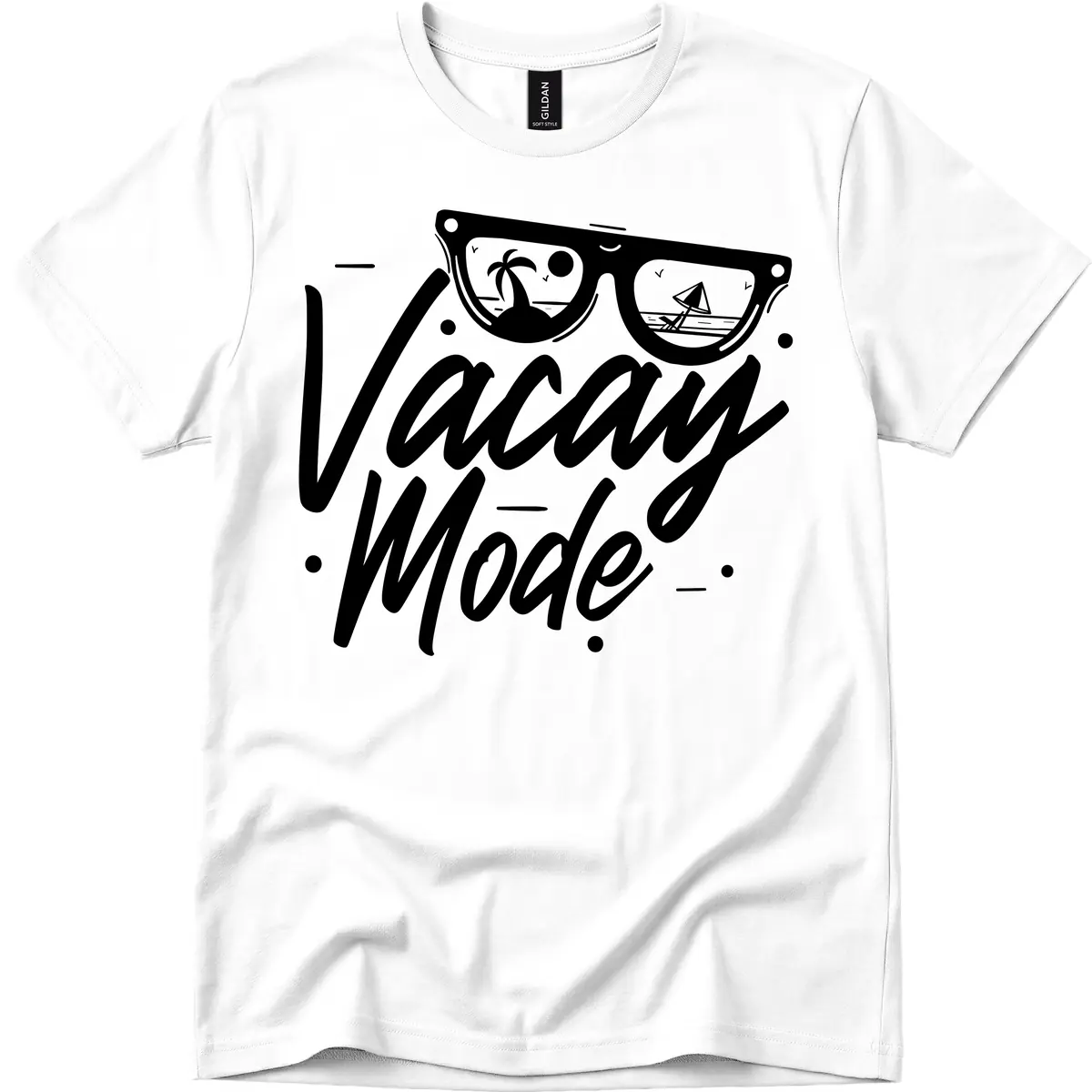 Warm Mode Cruise Vibes T-Shirt in White