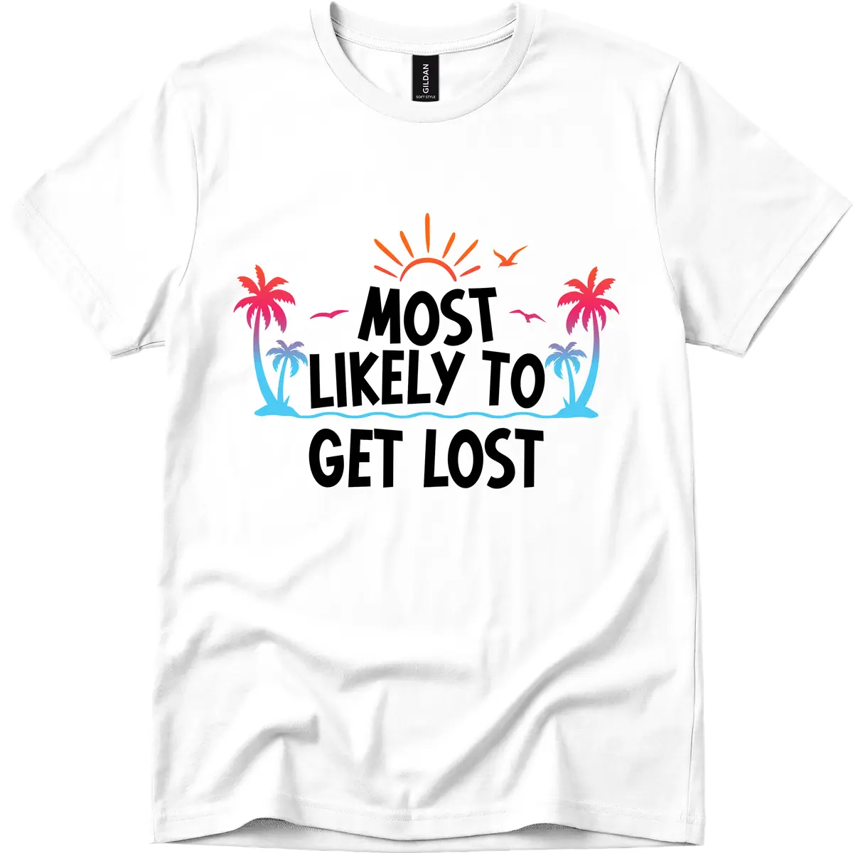 Most Likely To Get Lost T-Shirt in White