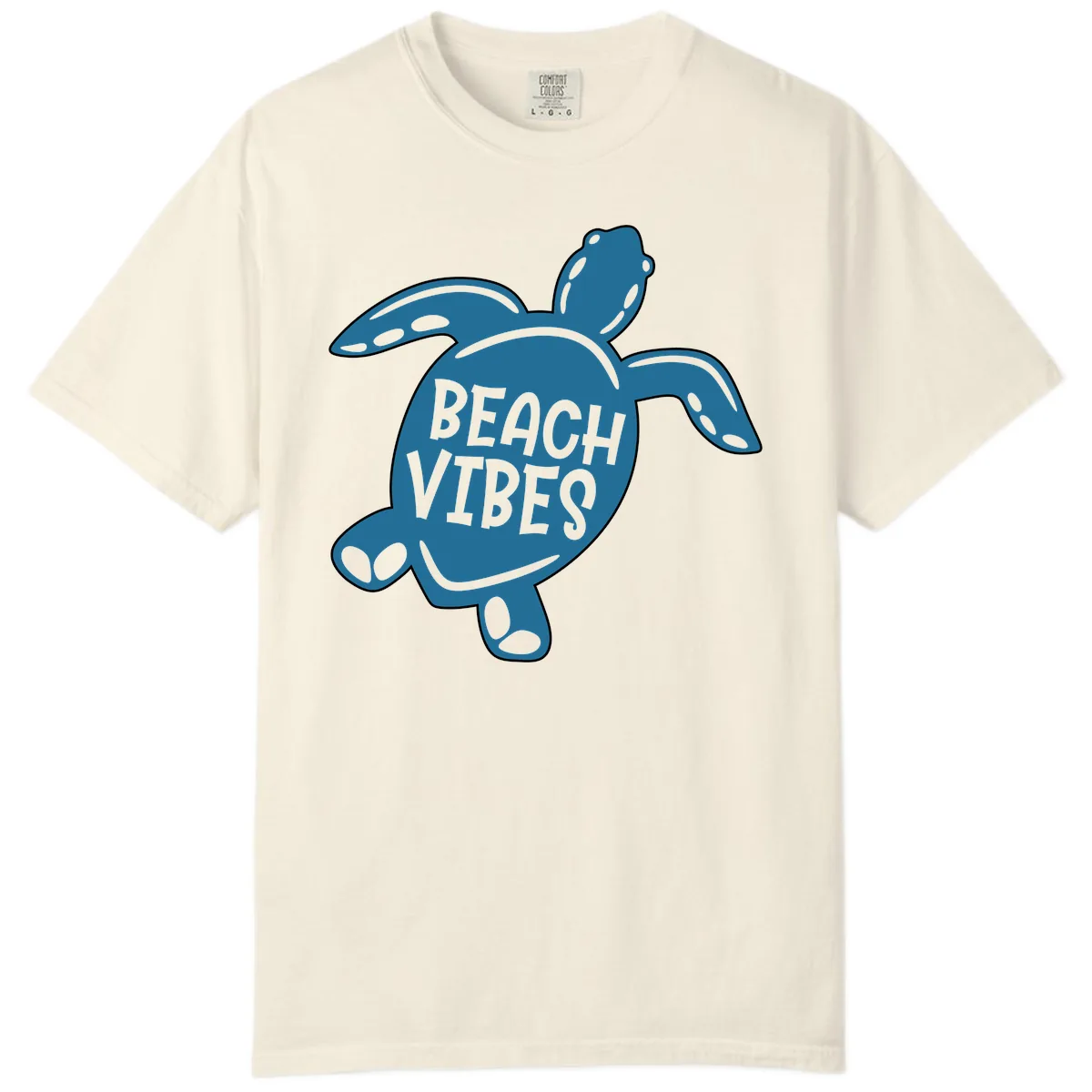 Beach Vibes Sea Turtle Comfort Color in Ivory