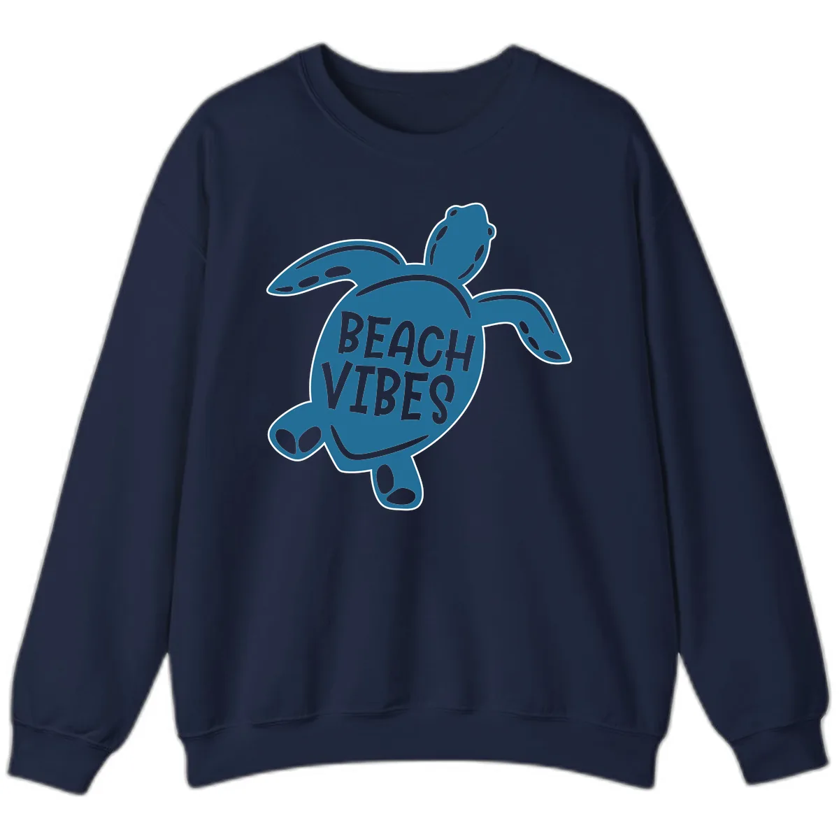 Beach Vibes Sea Turtle Sweatshirt in Navy