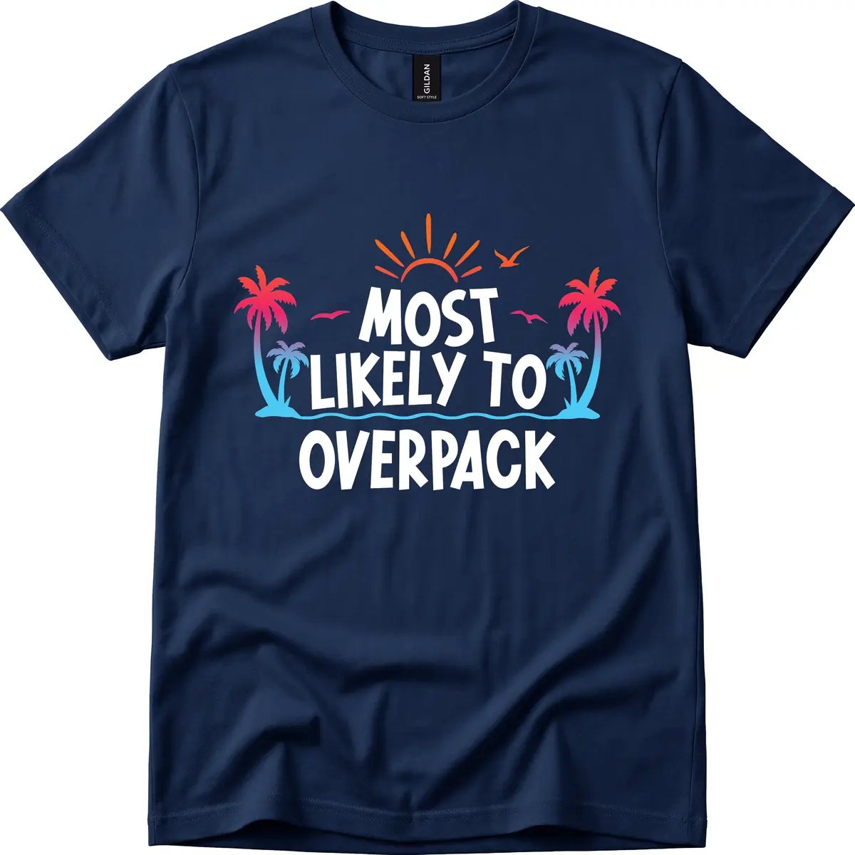 Most Likely To Overpack T-Shirt in Navy