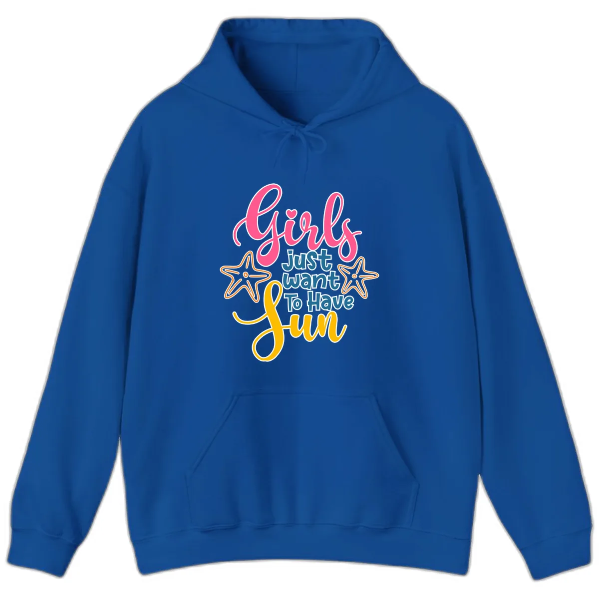 Girls Just Want To Have Fun Cruise Hoodie in Royal