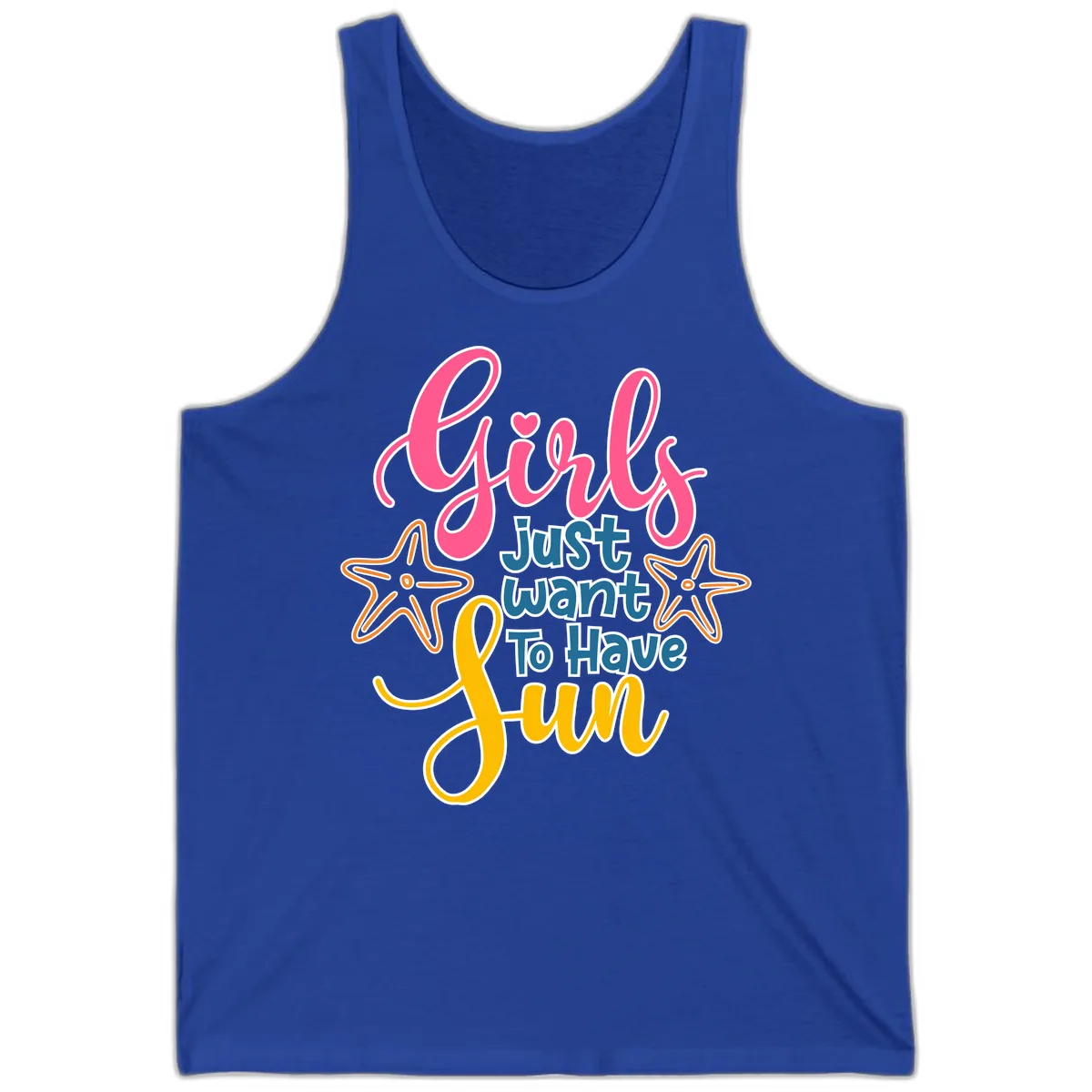 Girls Just Want To Have Fun Cruise Tank in True Royal