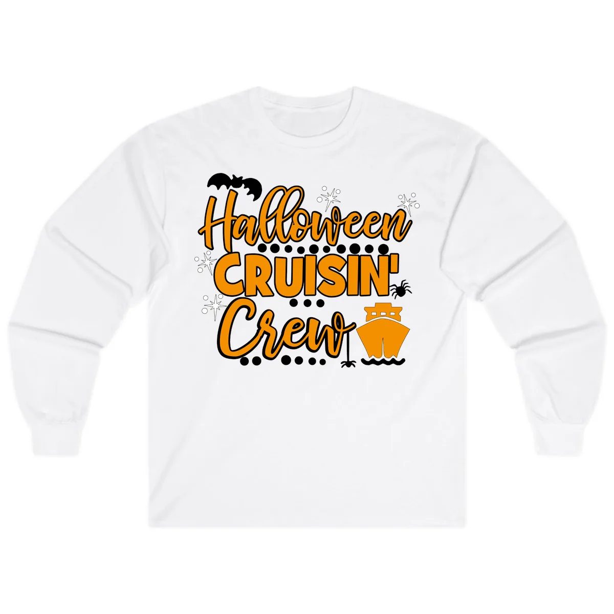 Halloween Cruisin' Crew Long Sleeve in White