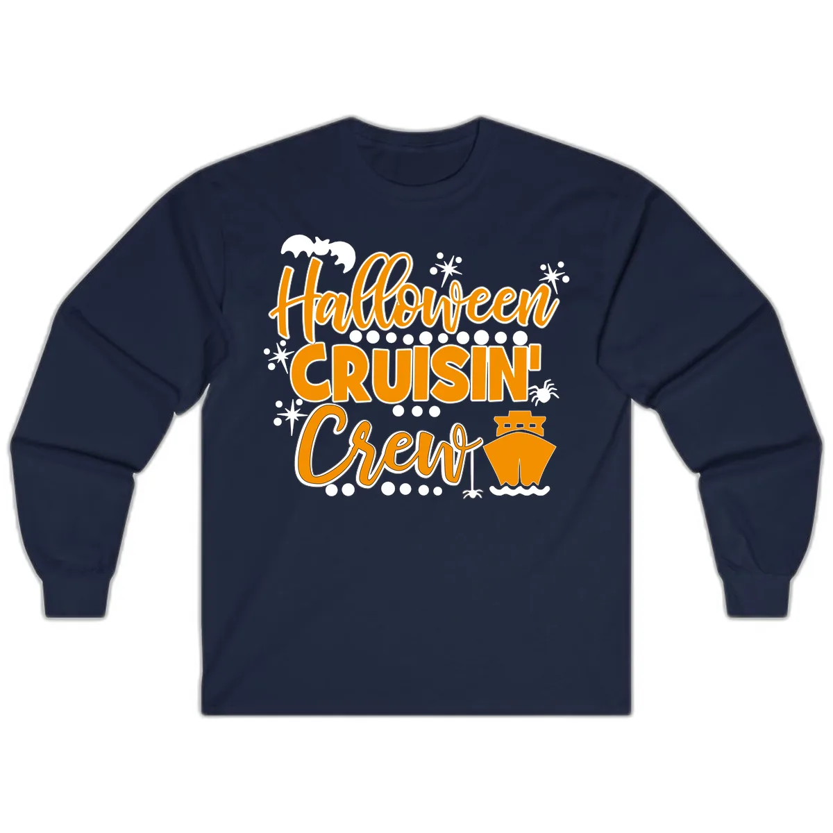 Halloween Cruisin' Crew Long Sleeve in Navy