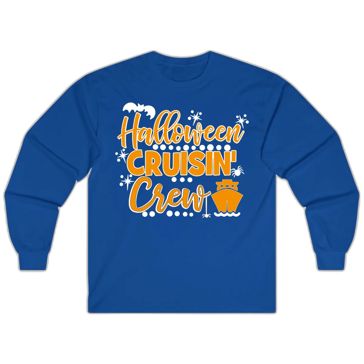 Halloween Cruisin' Crew Long Sleeve in Royal