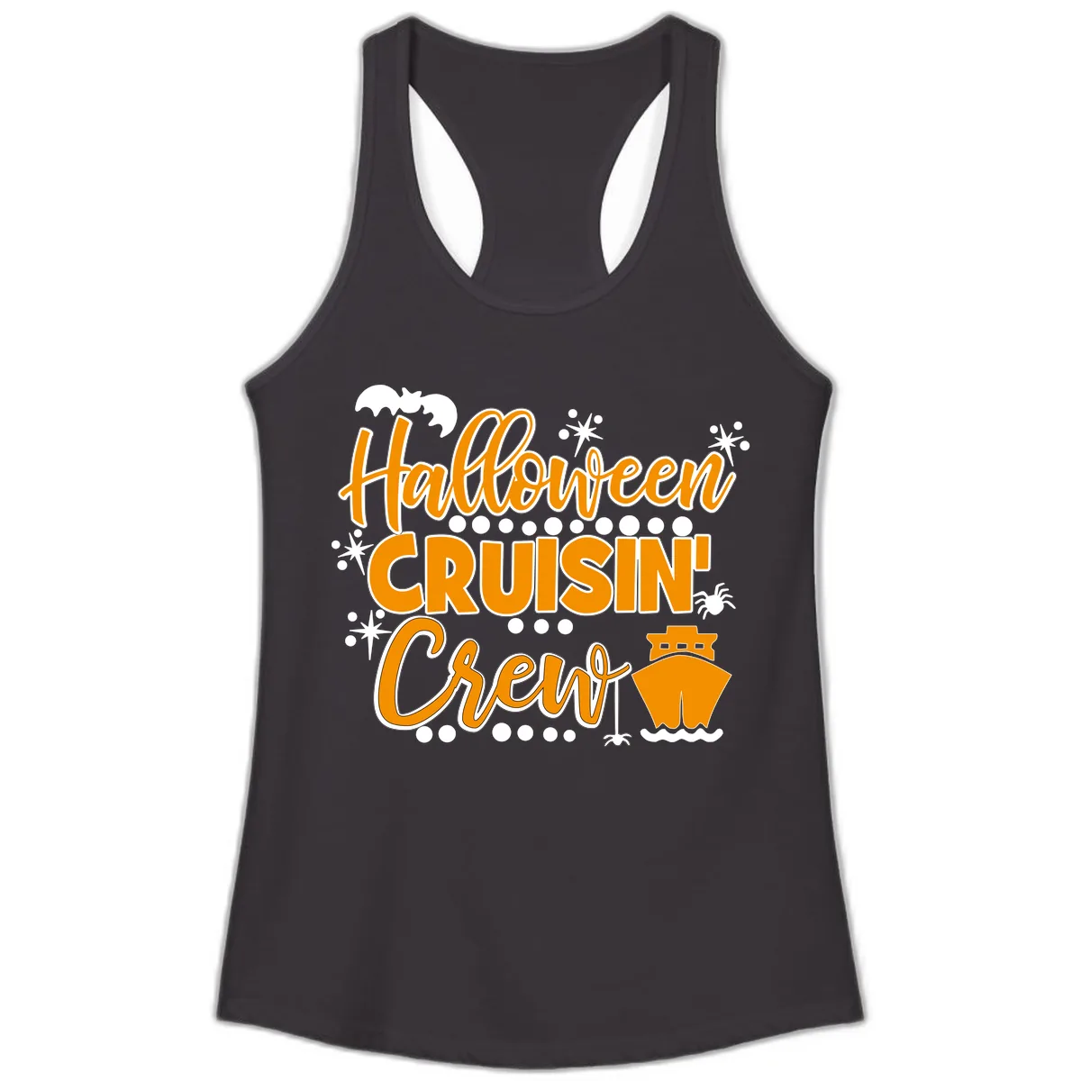 Halloween Cruisin' Crew Ladies Tank in Black