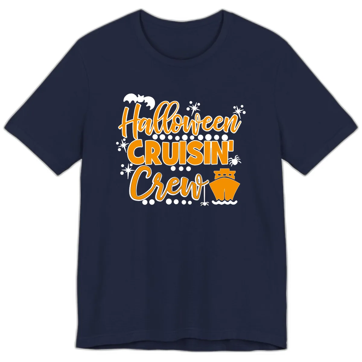 Halloween Cruisin' Crew Premium T-Shirt in Navy