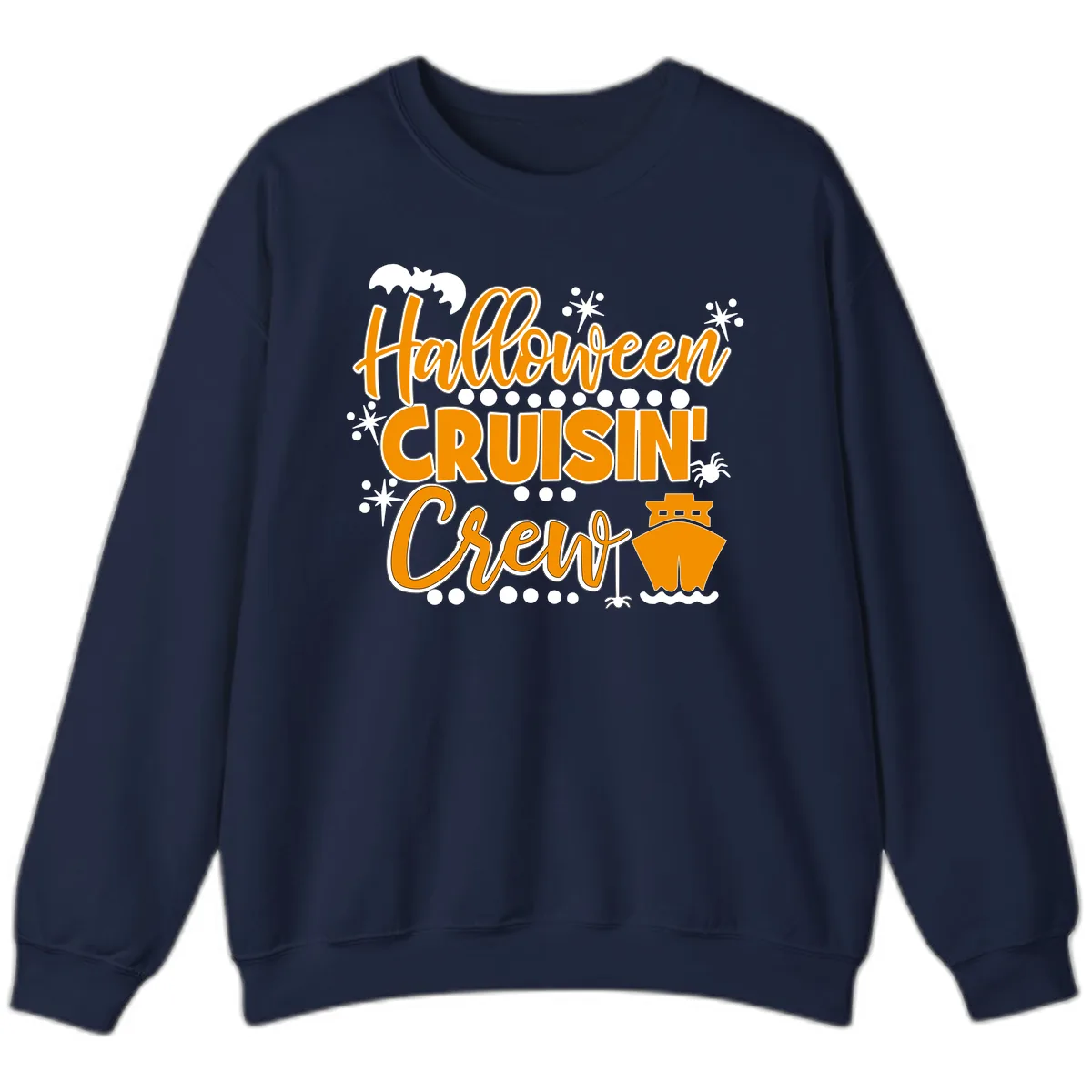 Halloween Cruisin' Crew Sweatshirt in Navy