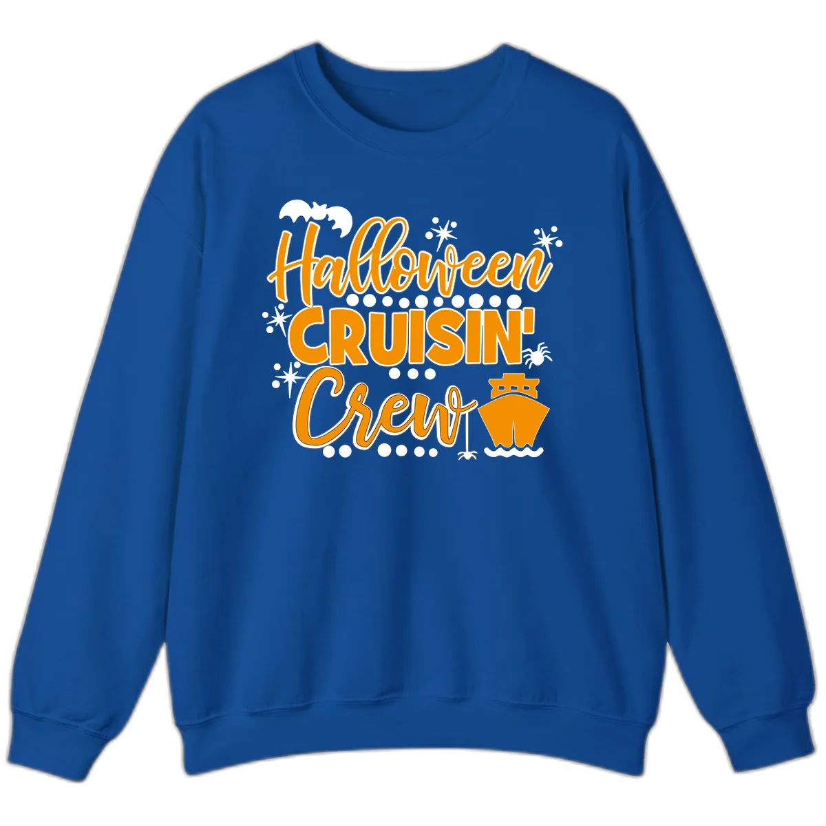Halloween Cruisin' Crew Sweatshirt in Royal