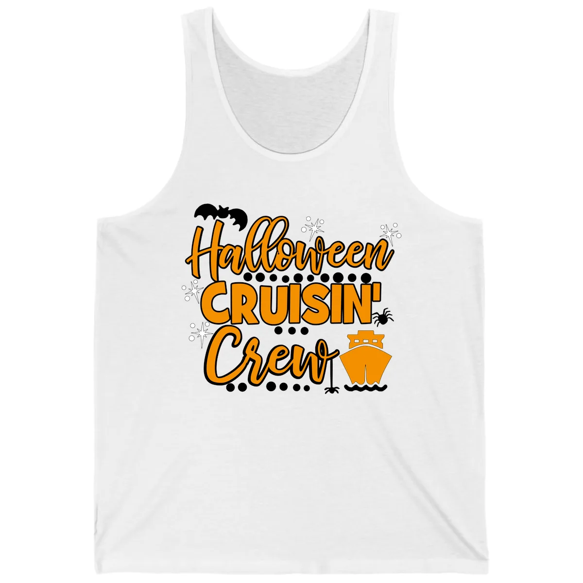Halloween Cruisin' Crew Tank in White