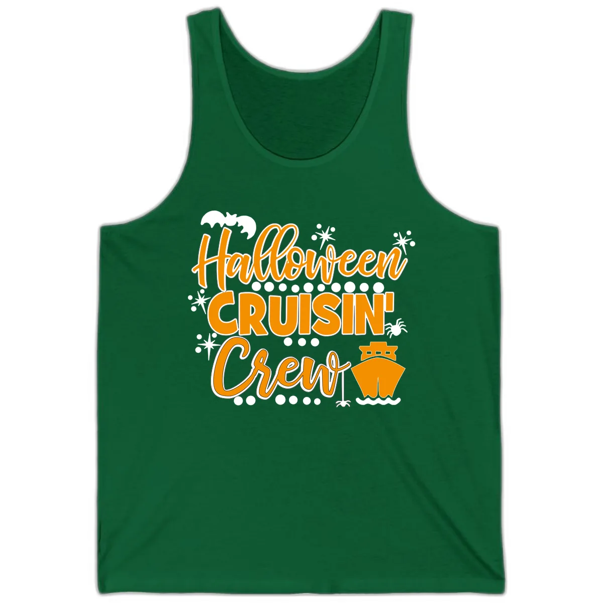 Halloween Cruisin' Crew Tank in Kelly