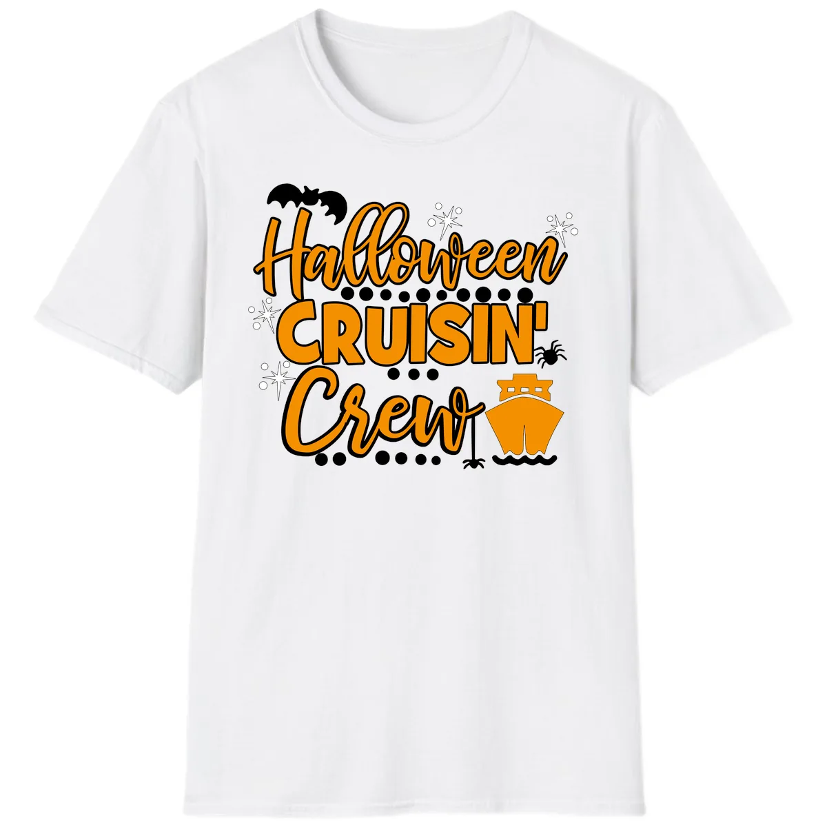 Halloween Cruisin' Crew T-Shirt in White