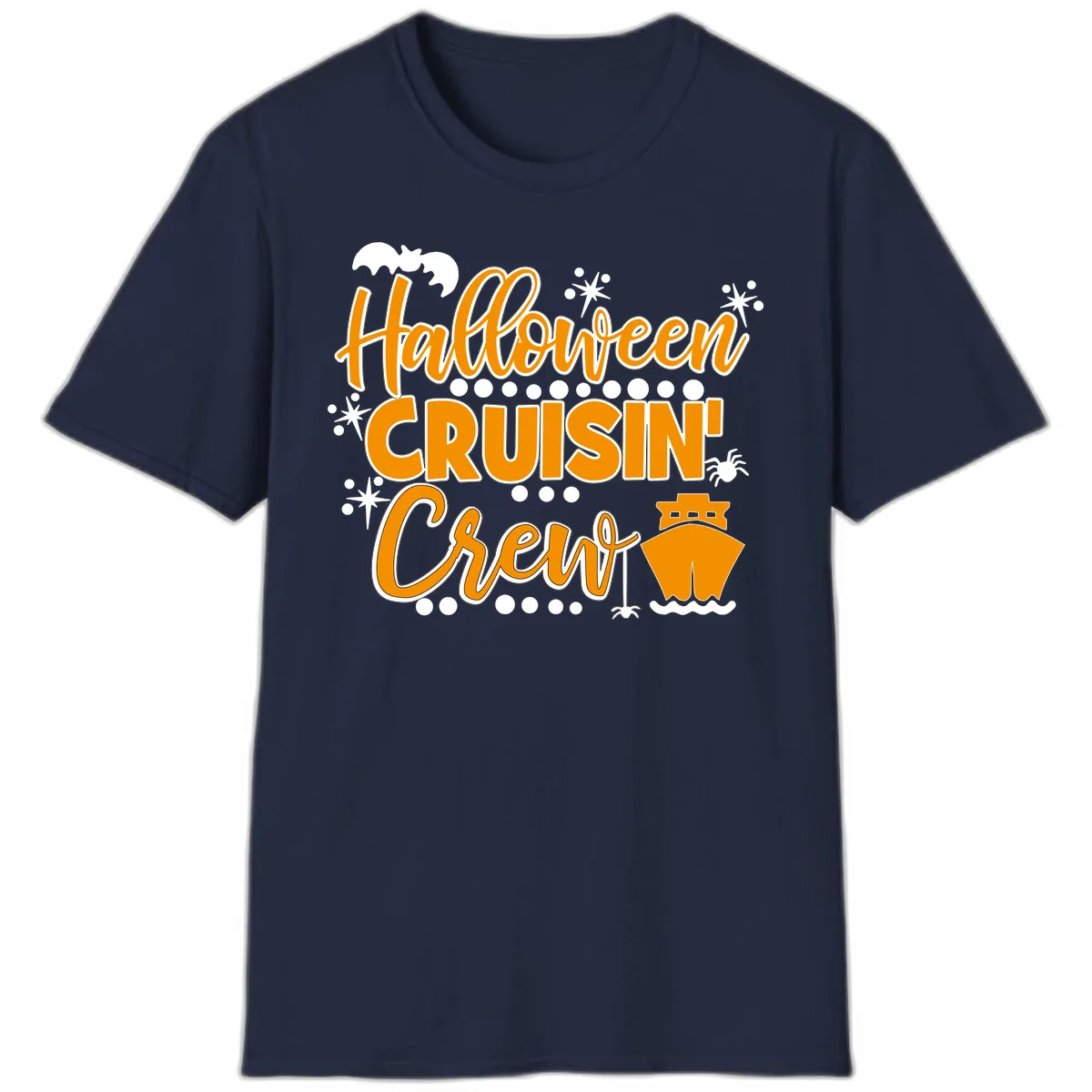 Halloween Cruisin' Crew T-Shirt in Navy