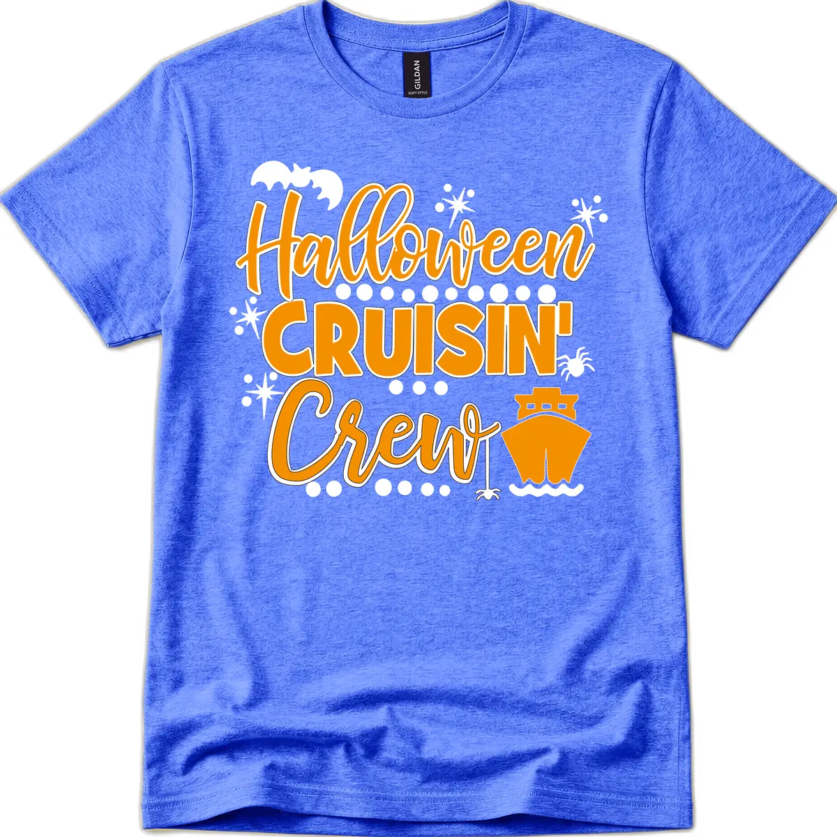 Halloween Cruisin' Crew T-Shirt in Heather Royal