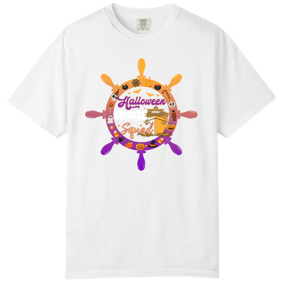 Halloween Cruise Squad Comfort Color in White