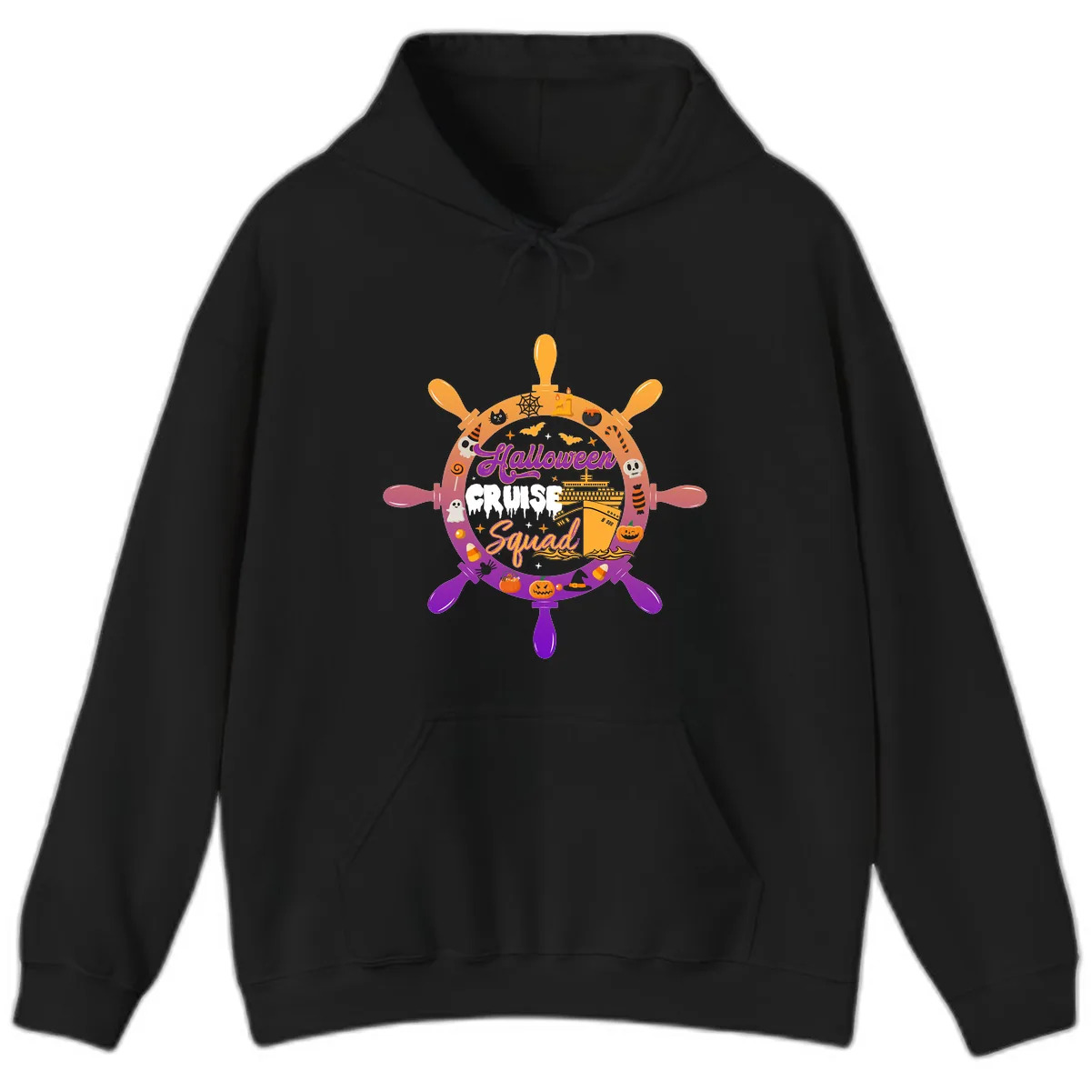 Halloween Cruise Squad Hoodie in Black