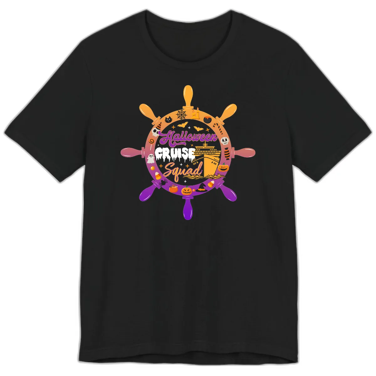 Halloween Cruise Squad Premium T-Shirt in Black