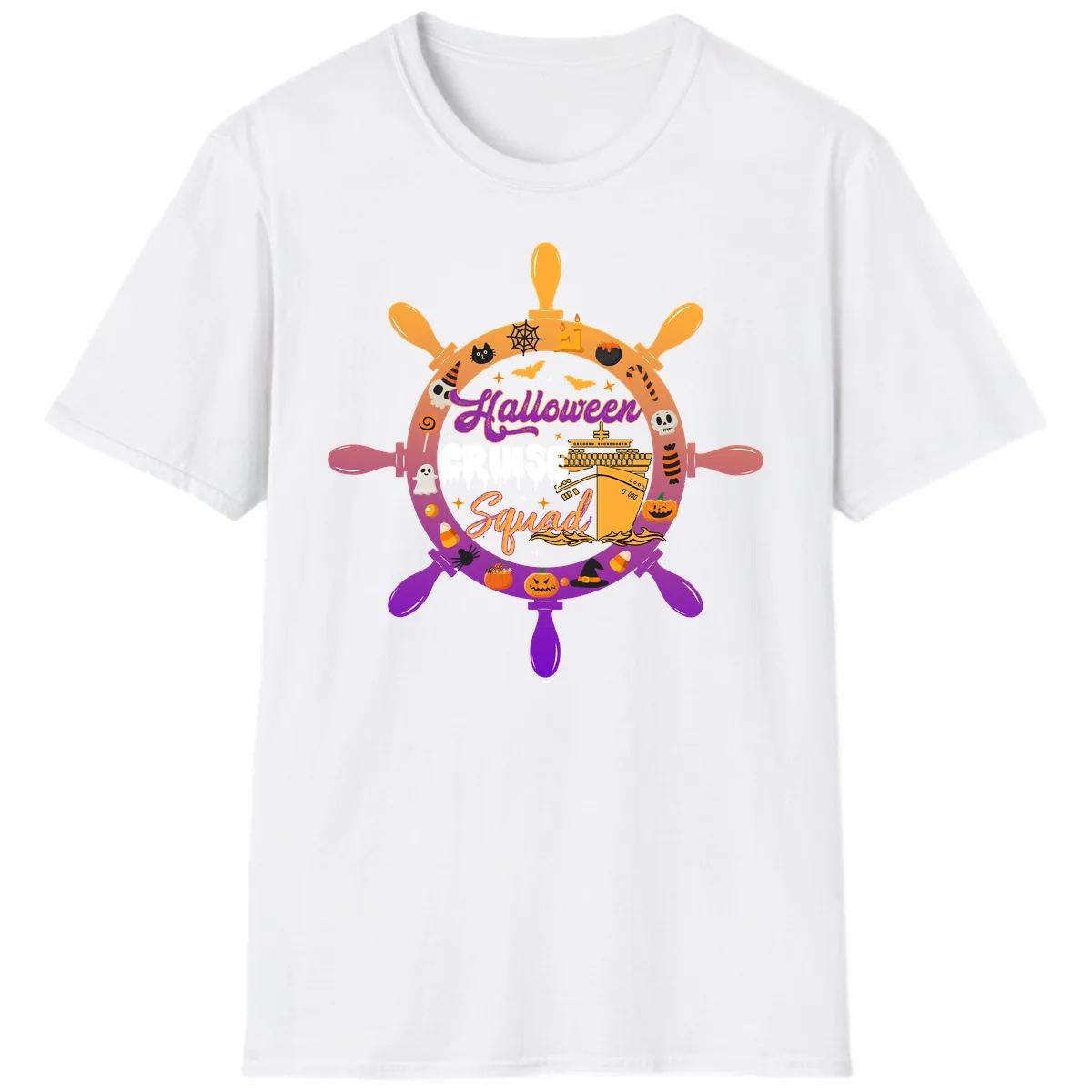 Halloween Cruise Squad T-Shirt in White