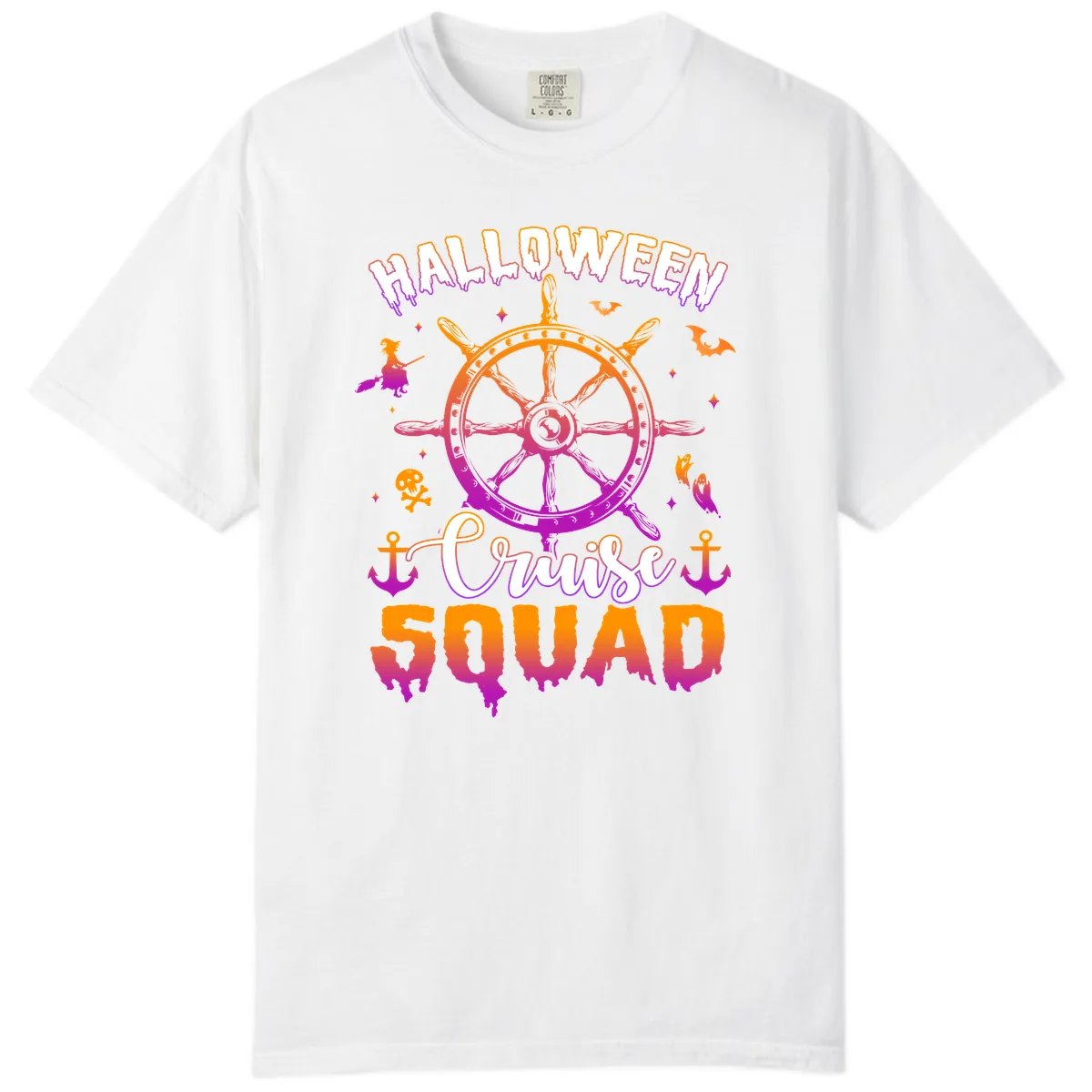 Halloween Cruise Squad Comfort Color in White