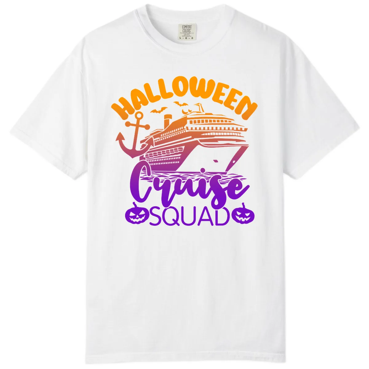 Halloween Cruise Squad Comfort Color in White