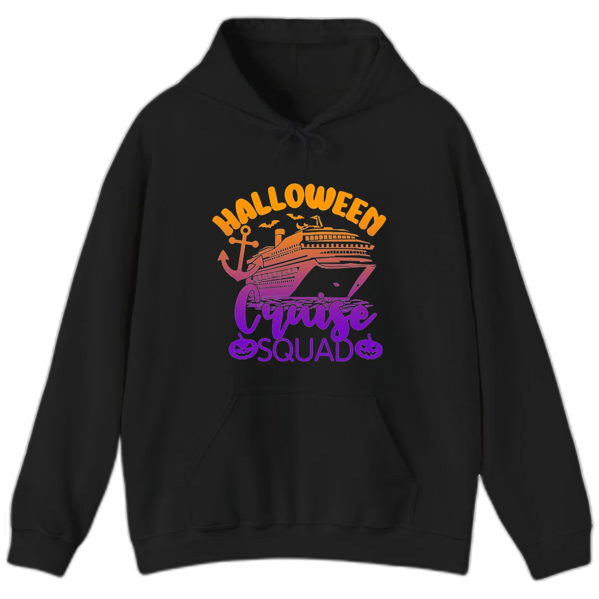 Halloween Cruise Squad Hoodie in Black