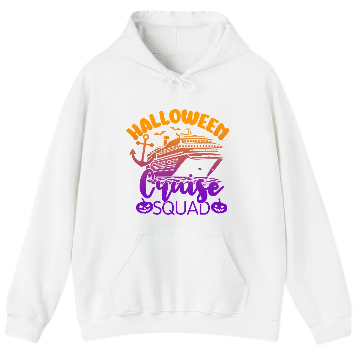 Halloween Cruise Squad Hoodie in White