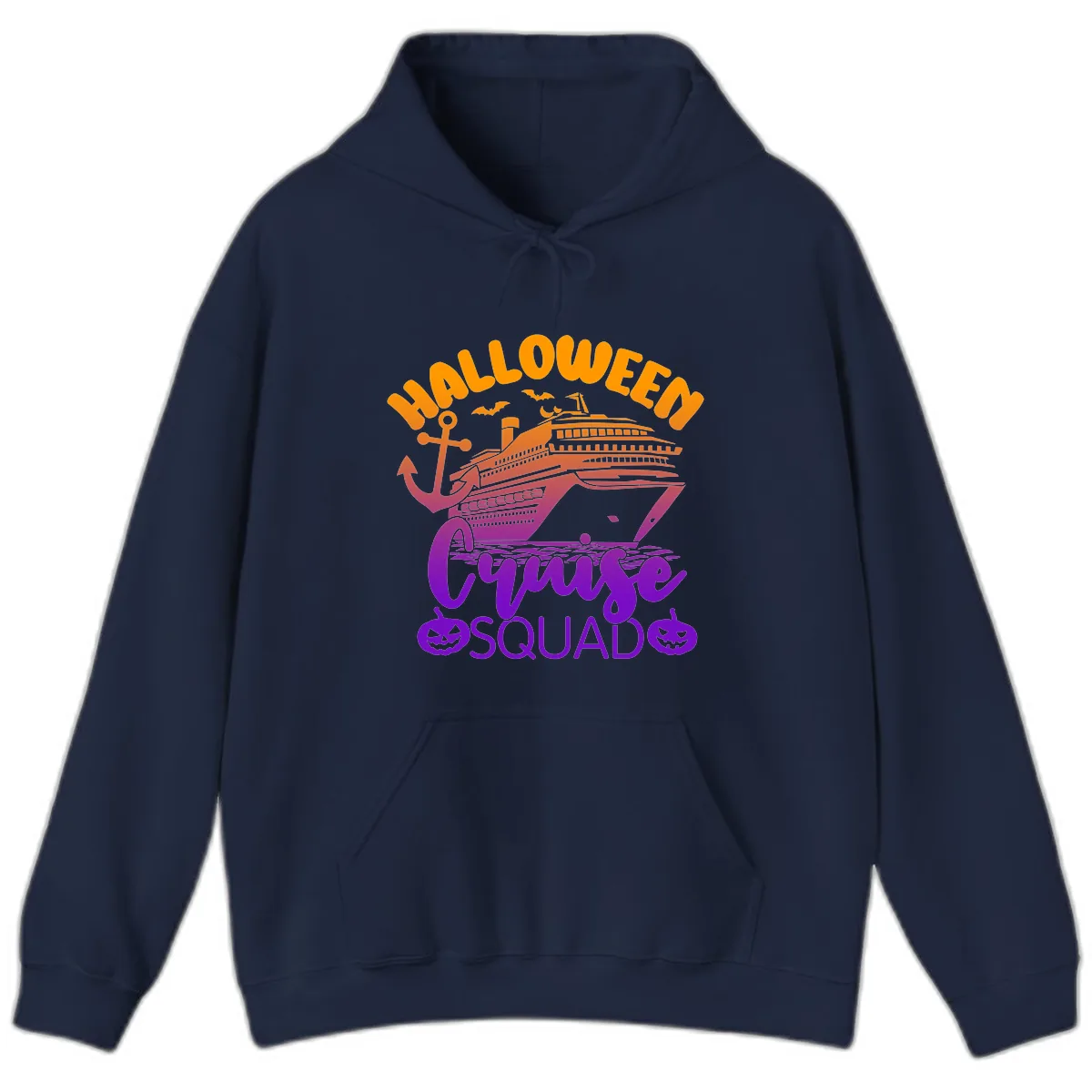 Halloween Cruise Squad Hoodie in Navy