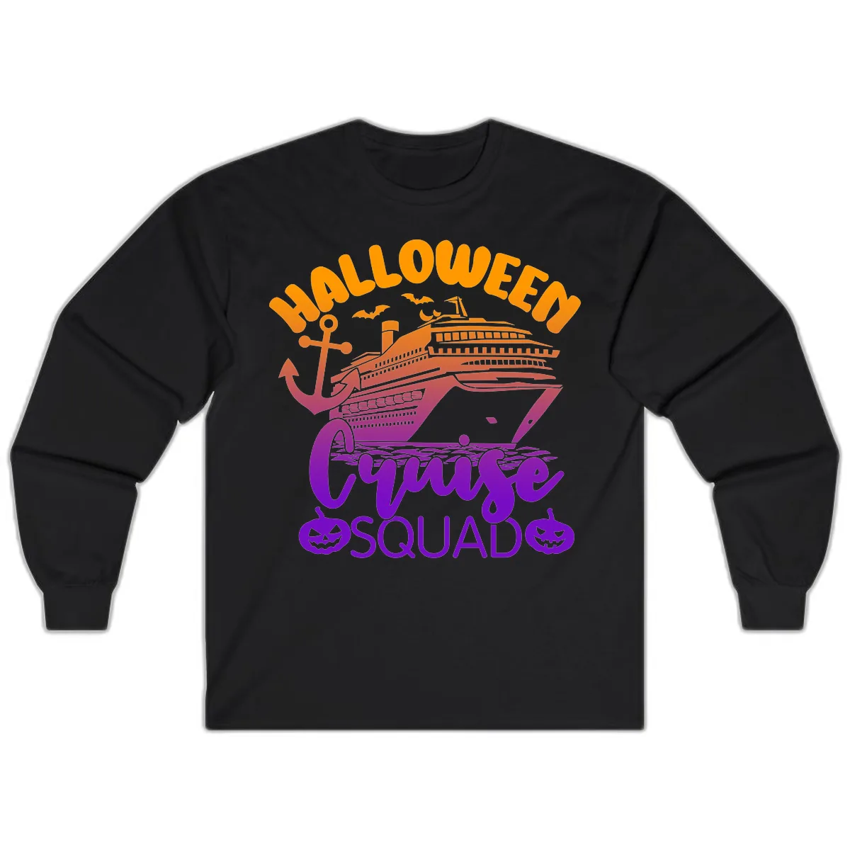 Halloween Cruise Squad Long Sleeve in Black