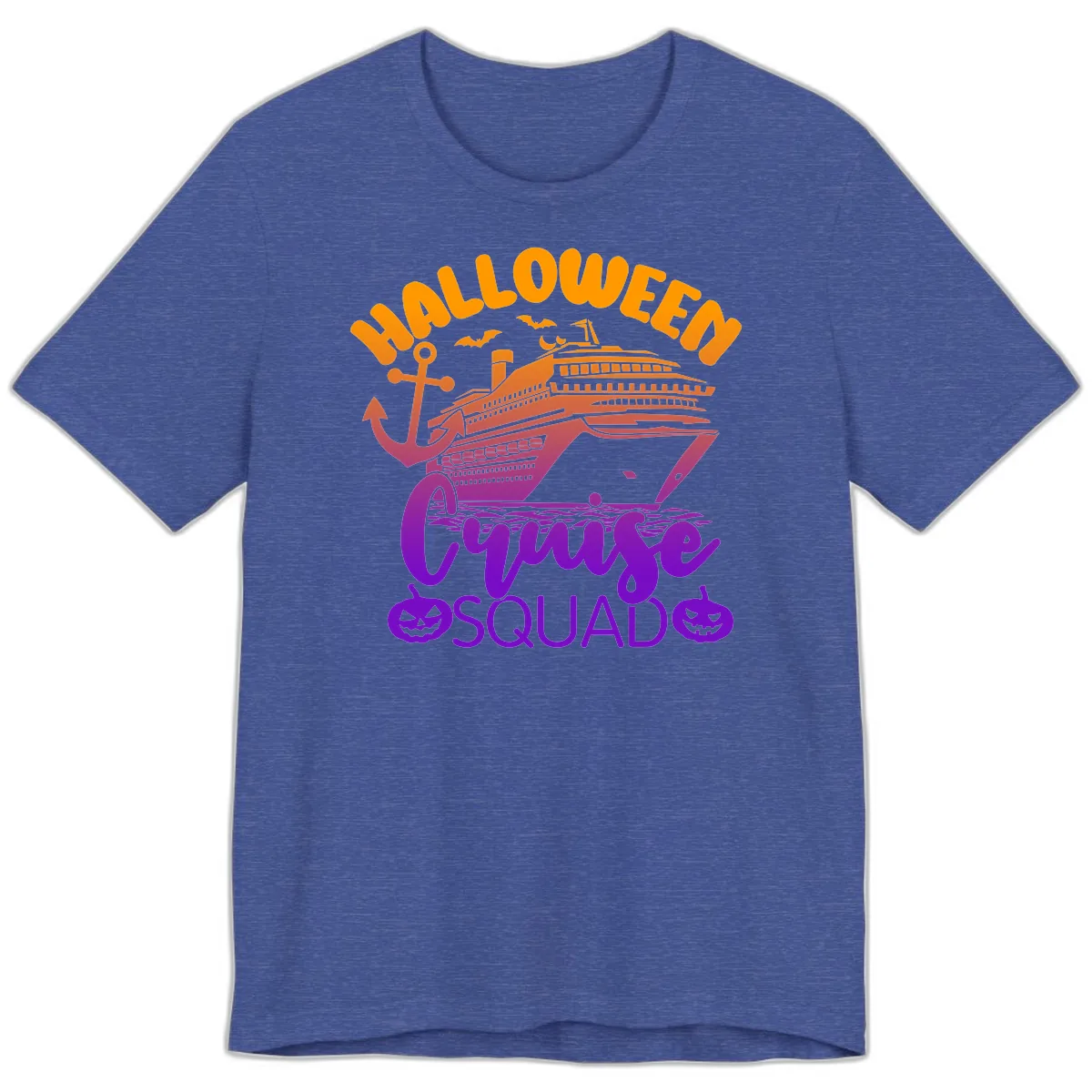 Halloween Cruise Squad Premium T-Shirt in Heather True Royal